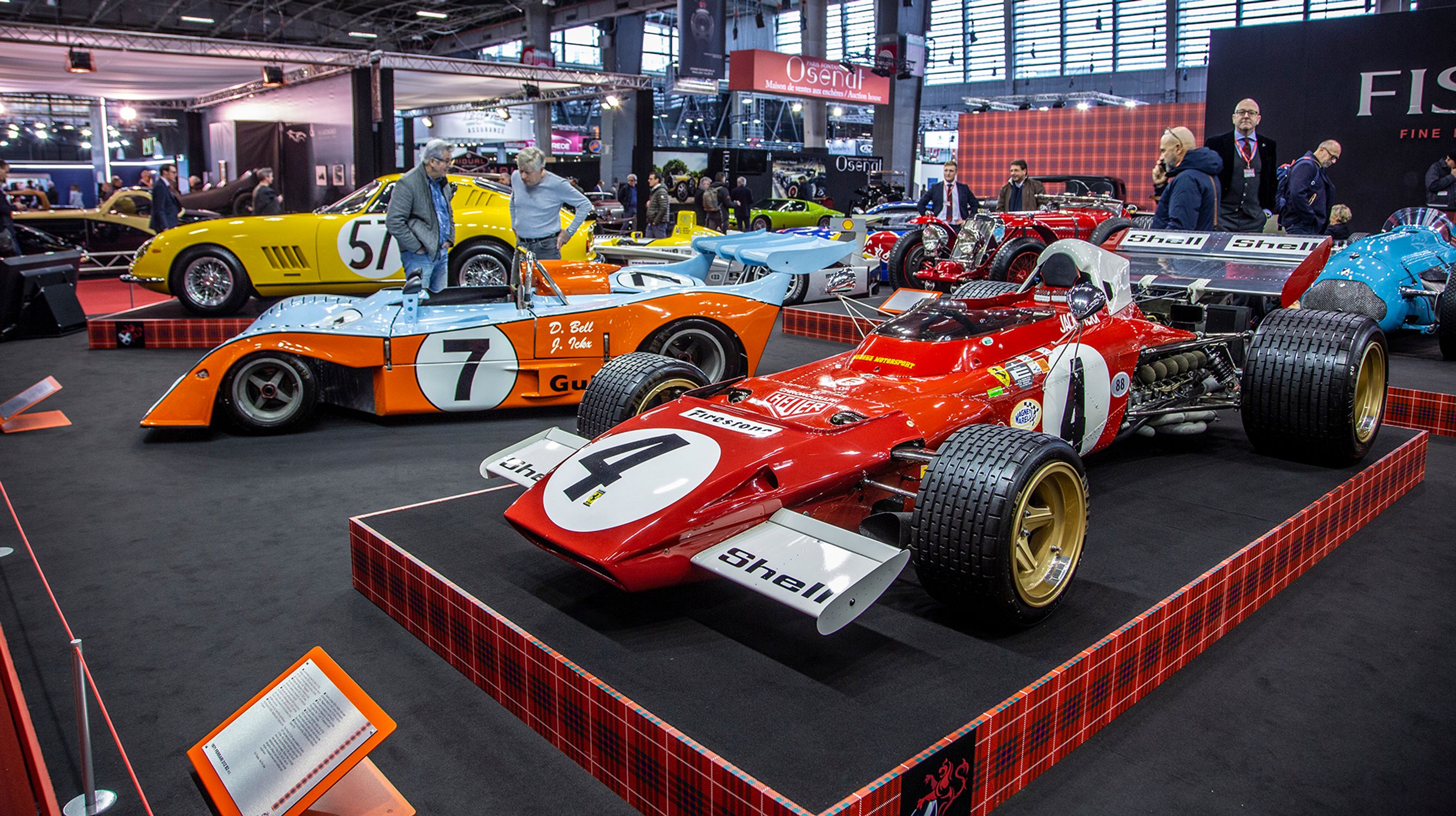 Der er mange tilbud, hvis du går med drømme om en karriere i klassisk F1. Denne Ferrari 312 B2 fra 1971 på Gregor Fiskens stand var nok en af de mest delikate med en kørerhistorie, der omfatter Andretti, Regazzoni og Ickx.