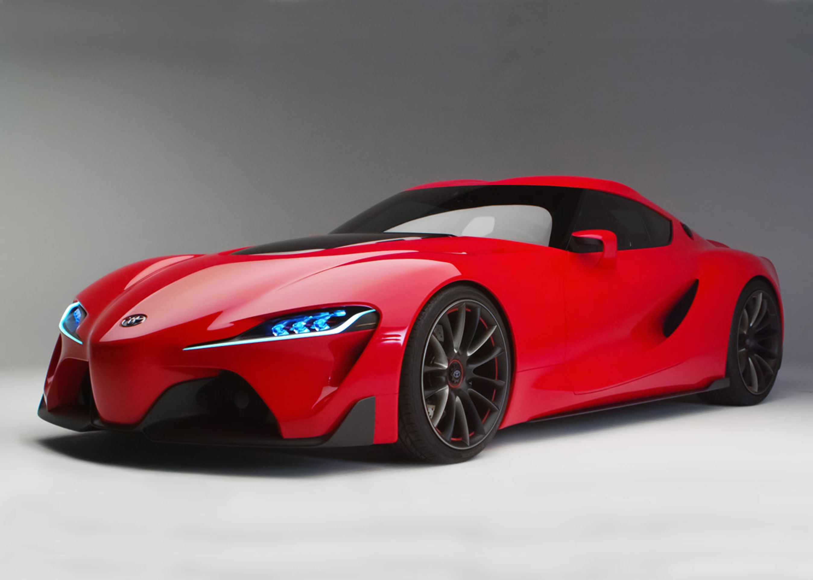 Konceptbilen FT-1 fra januar 2014 giver formentlig en ganske præcis indikation af designet på den kommende Supra. Foto: Toyota