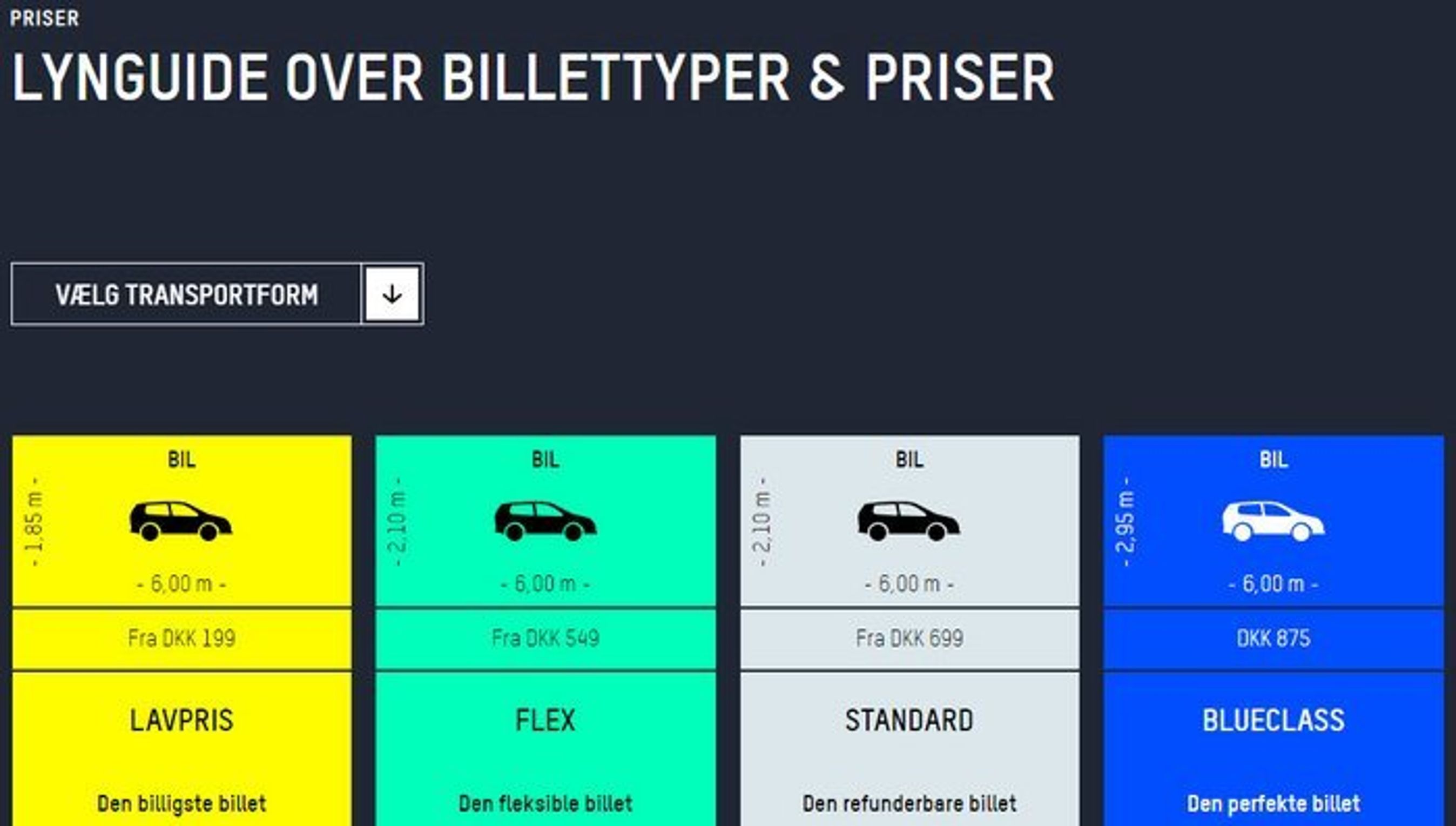 Molslinjen prisguide