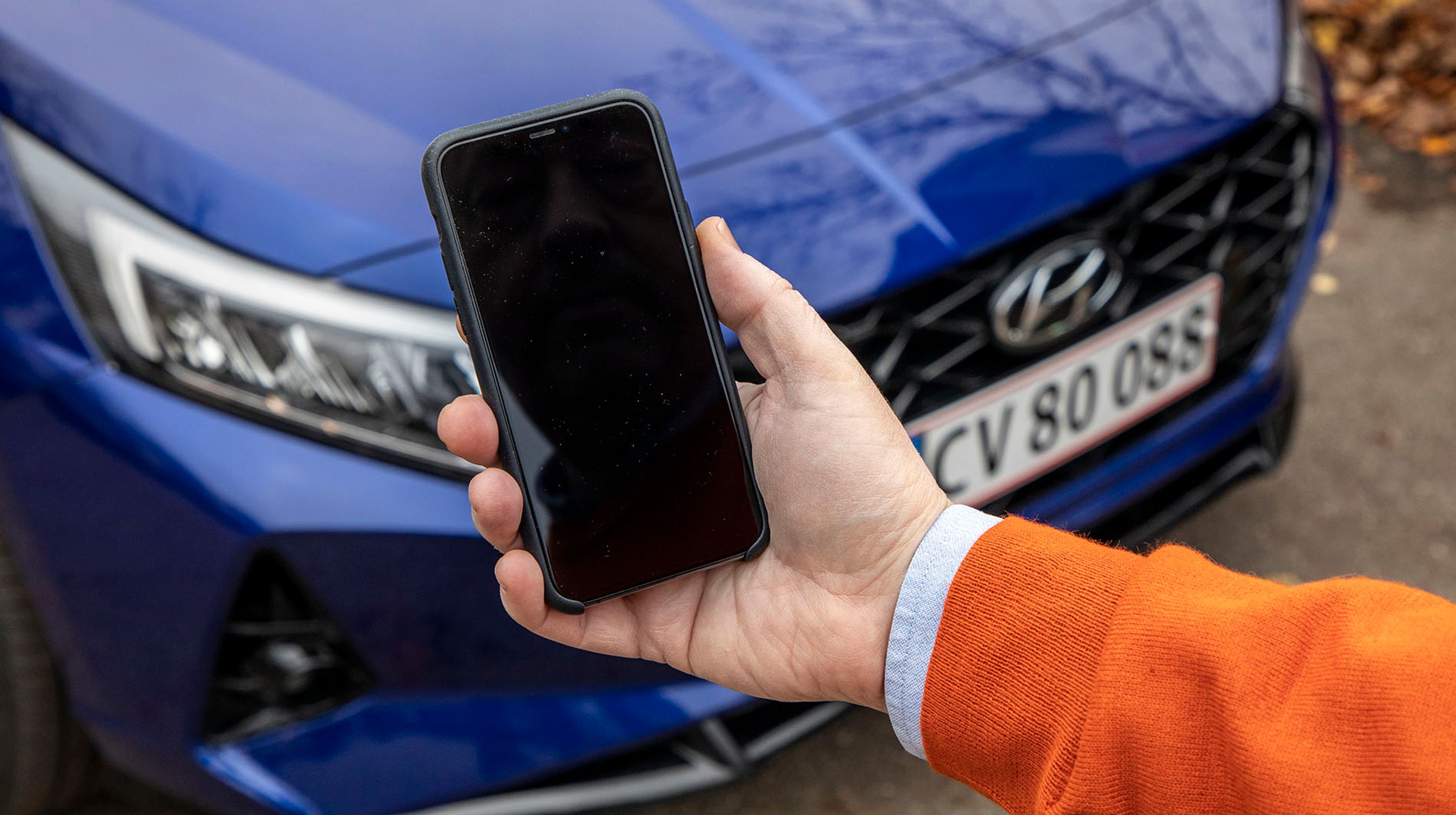 Tilkøber man teknikpakken, kan man se bilens status i den særlige Bluelink-app.