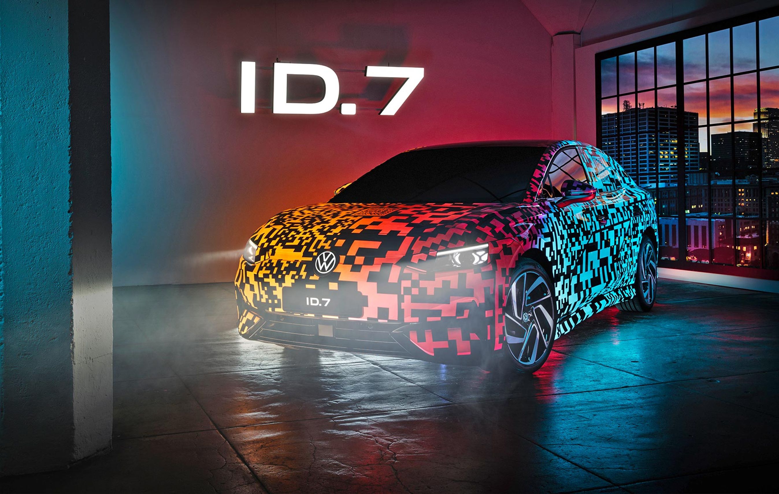 VW ID.7 havde smugpremiere på CES-messen i Las Vegas.