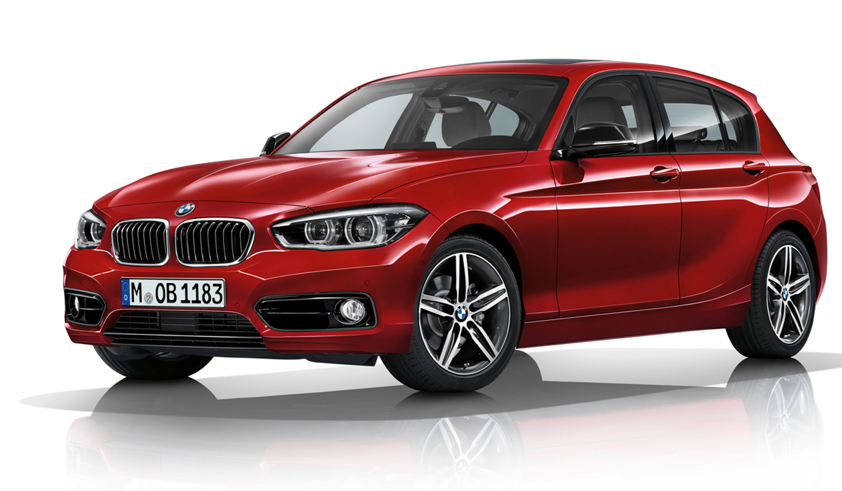 BMW 1-serie har fået helt ny front.