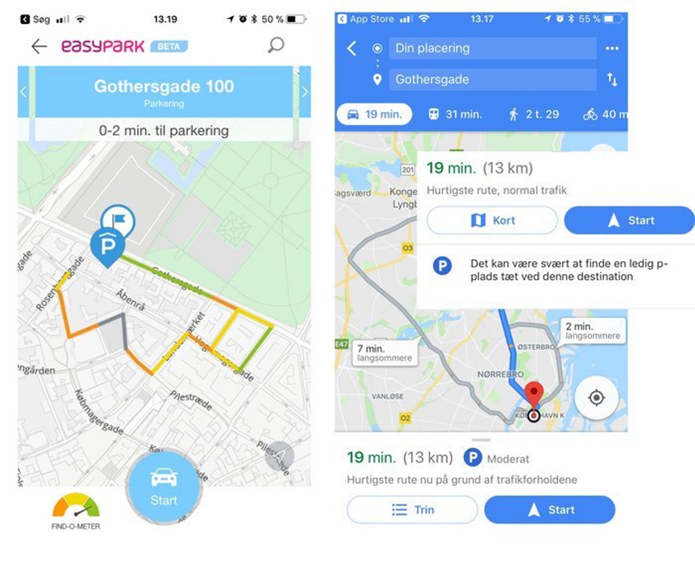 Ny funktion i parkeringsapp skal hjælpe bilister med at finde parkering.