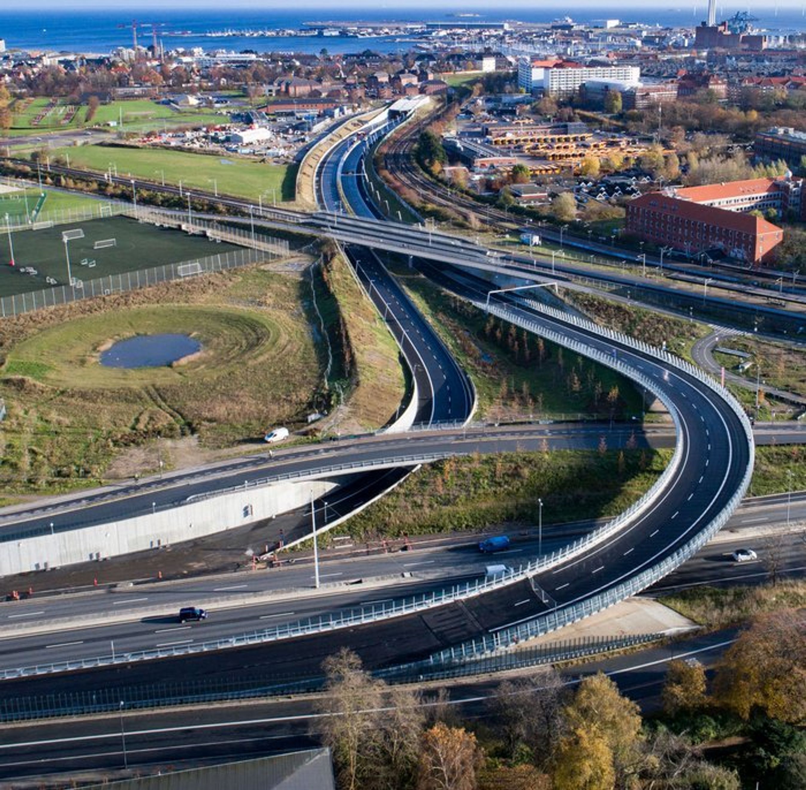Nordhavnsvej/Helsingørmotorvejen.
