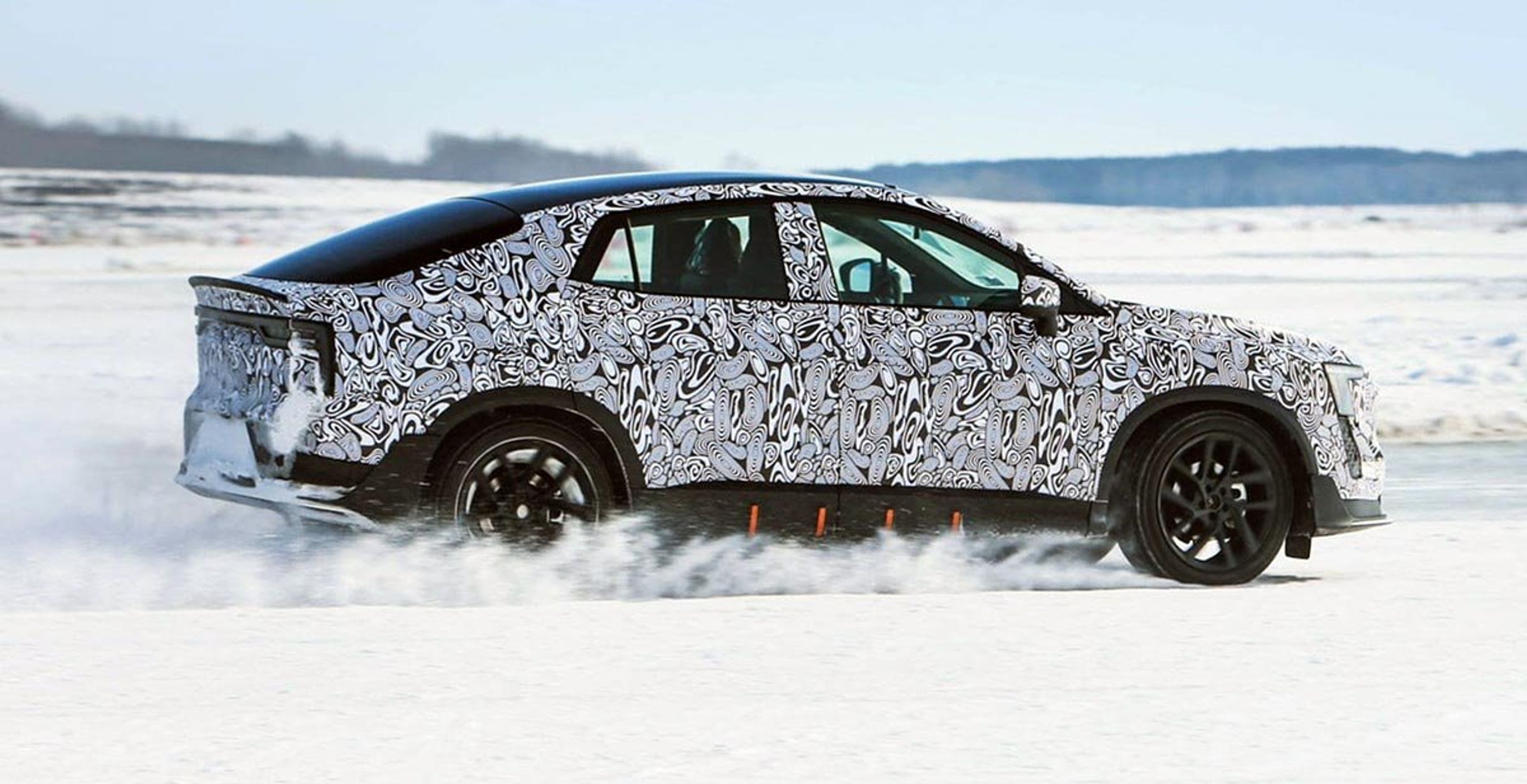 Aiways U6 bliver mærkets anden model, når den er klar ved årsskiftet. Her er den i gang med de sidste test i Nordsverige.