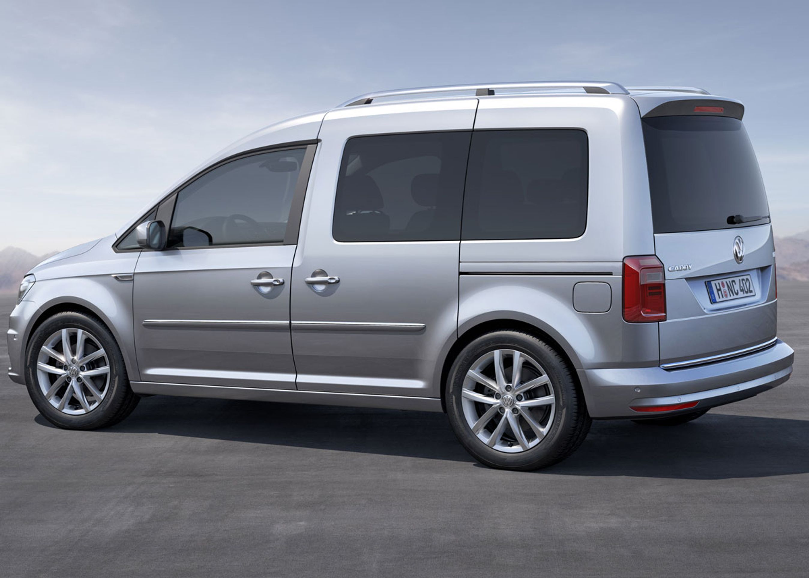 Nye 3d-agtige baglygter er med til at give den fornyede Caddy lidt mere personlighed. Fotos: VW