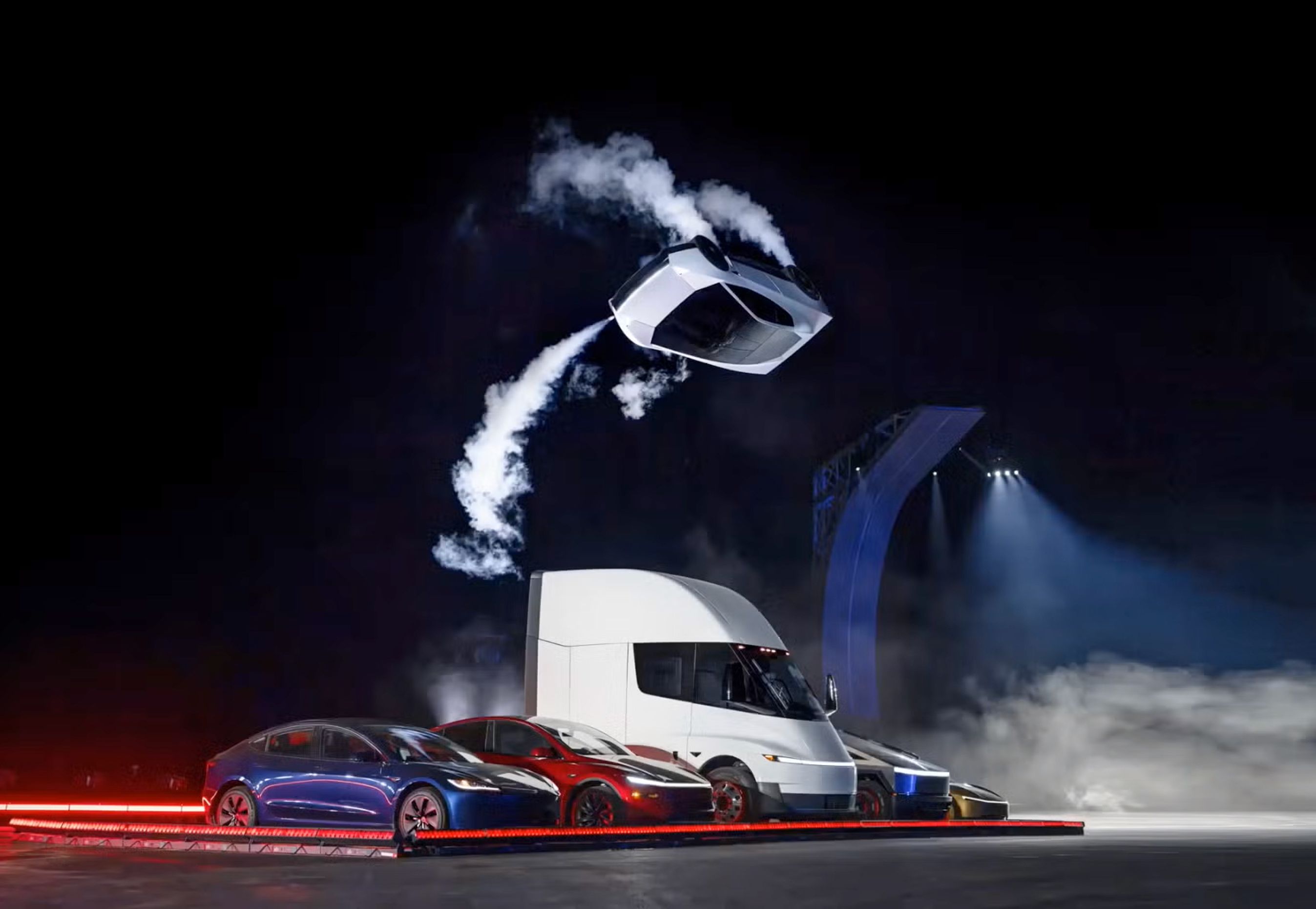 Flyvende Tesla.