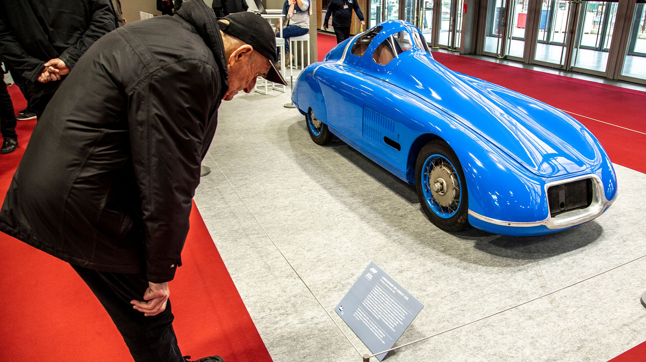 Endnu en fransk specialitet: Longchamp de Coucy er en rekordvogn med en 350 kubiks motorcykelmotor.