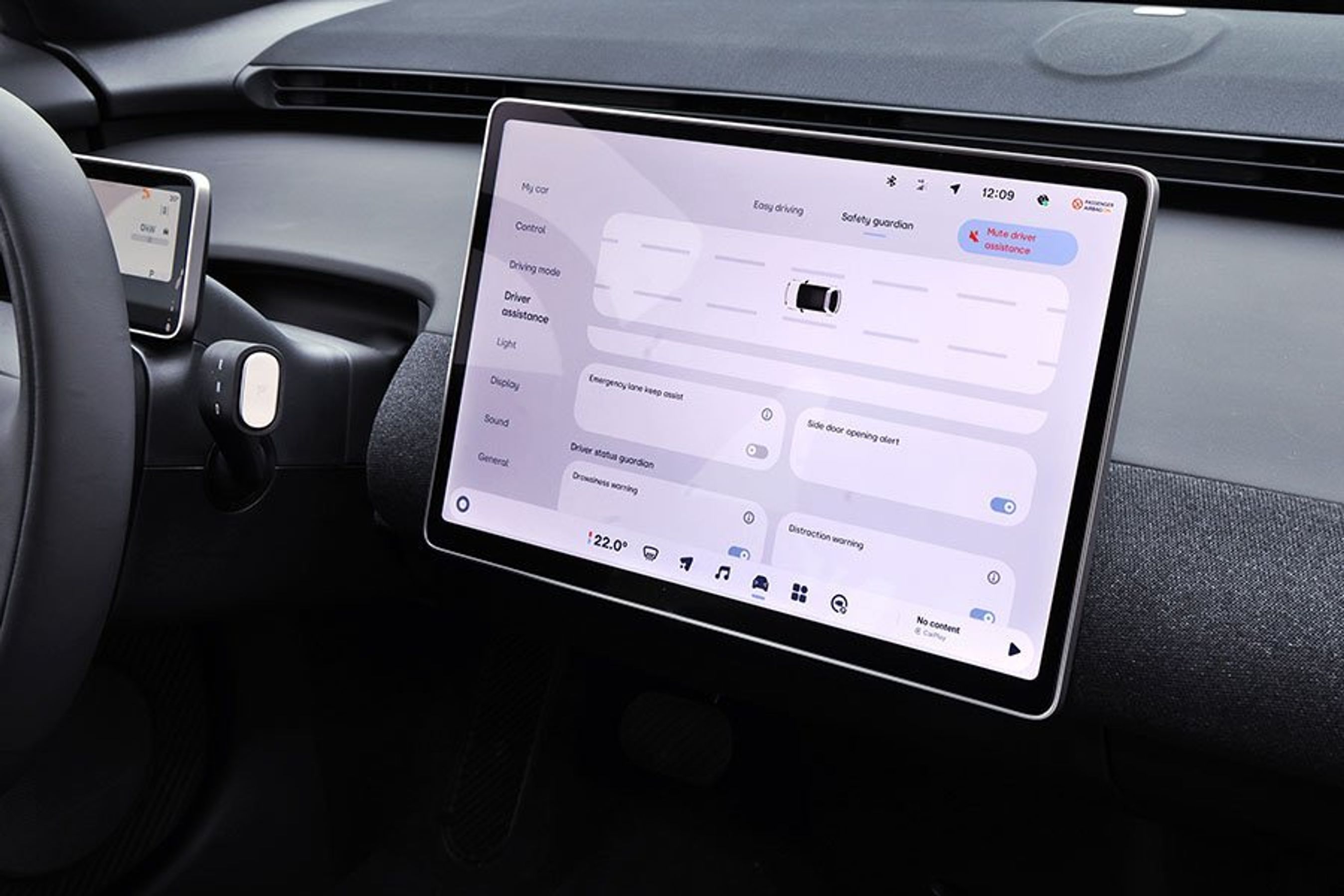 Skærm i kabinen i en Firefly