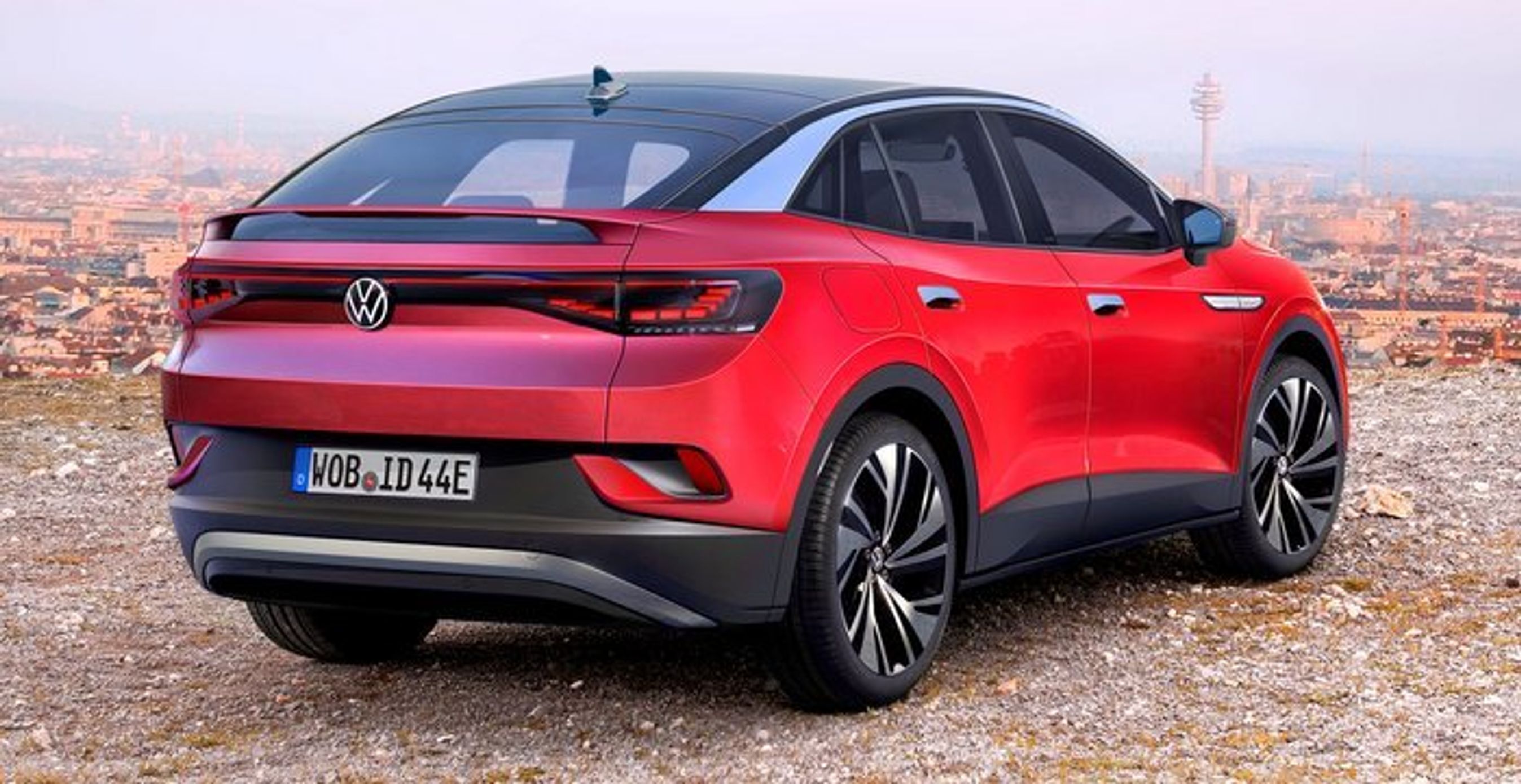 En efterårsnyhed fra VW er en ID.4 coupé. Denne kunne få navnet ID.5. Computertegning: Bernhard Reichel