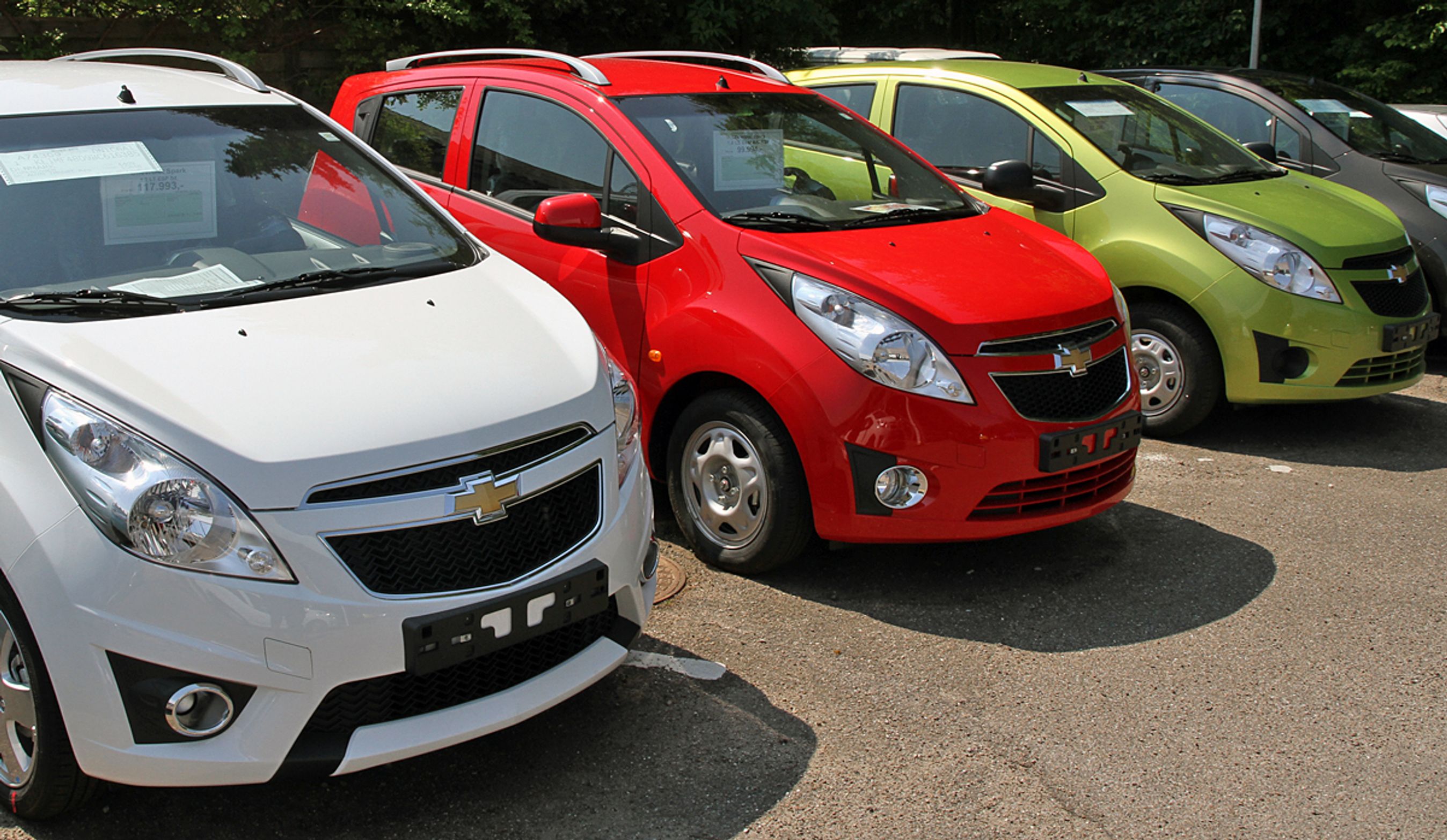 Lovindgrebet har ikke ramt billigbiler som Chevrolet Spark, men Spark er i marts røget ned på en 17. plads.