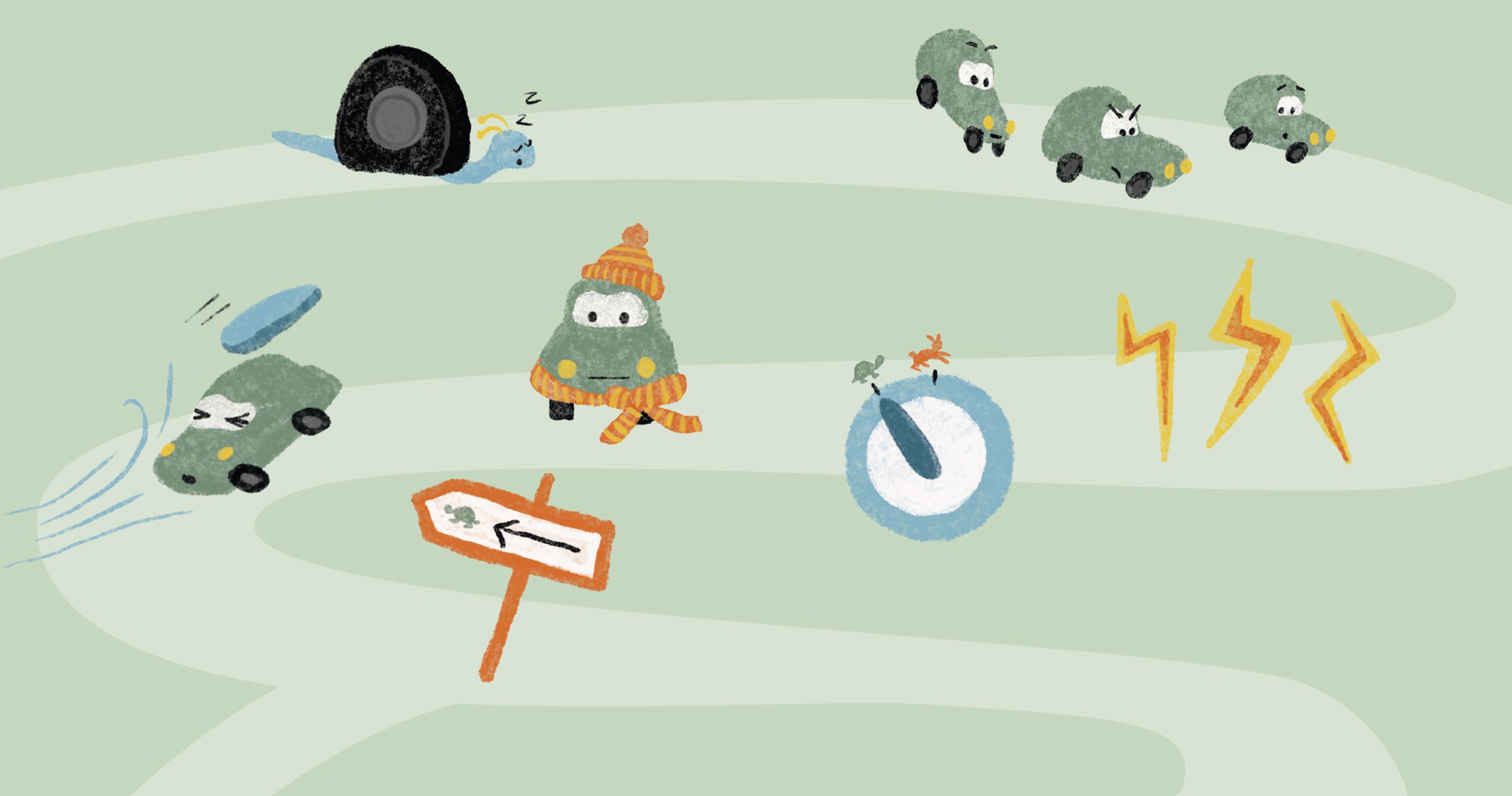 Billede med artikel-illustrationer samlet / Illustration: Camilla Riis Meile