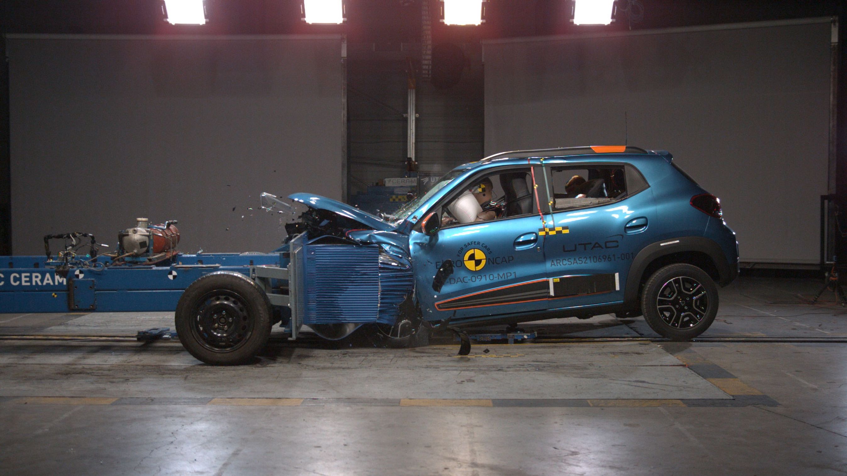 Crashtest af Dacia Spring