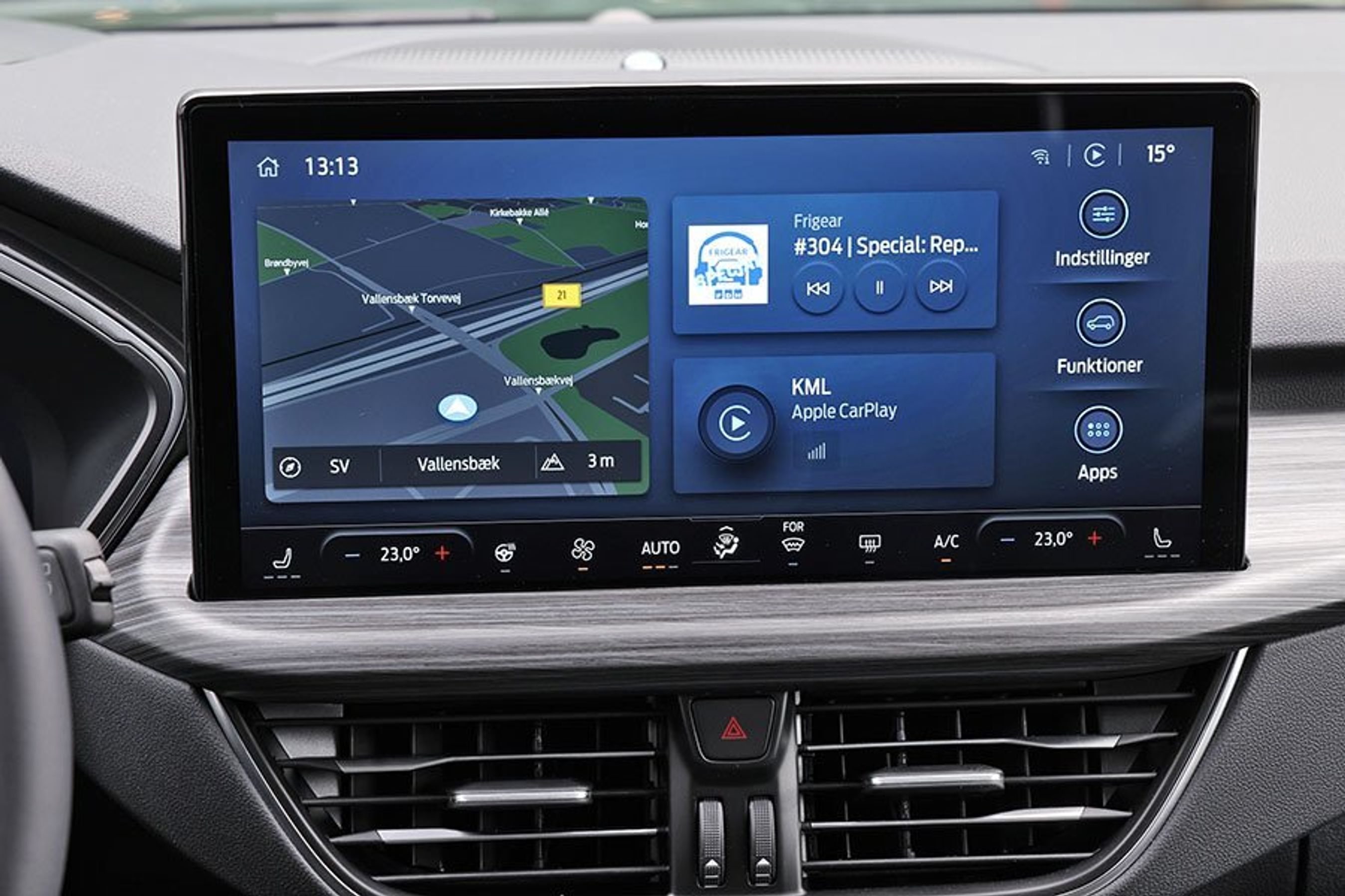 Stor midterskærm i Ford Kuga