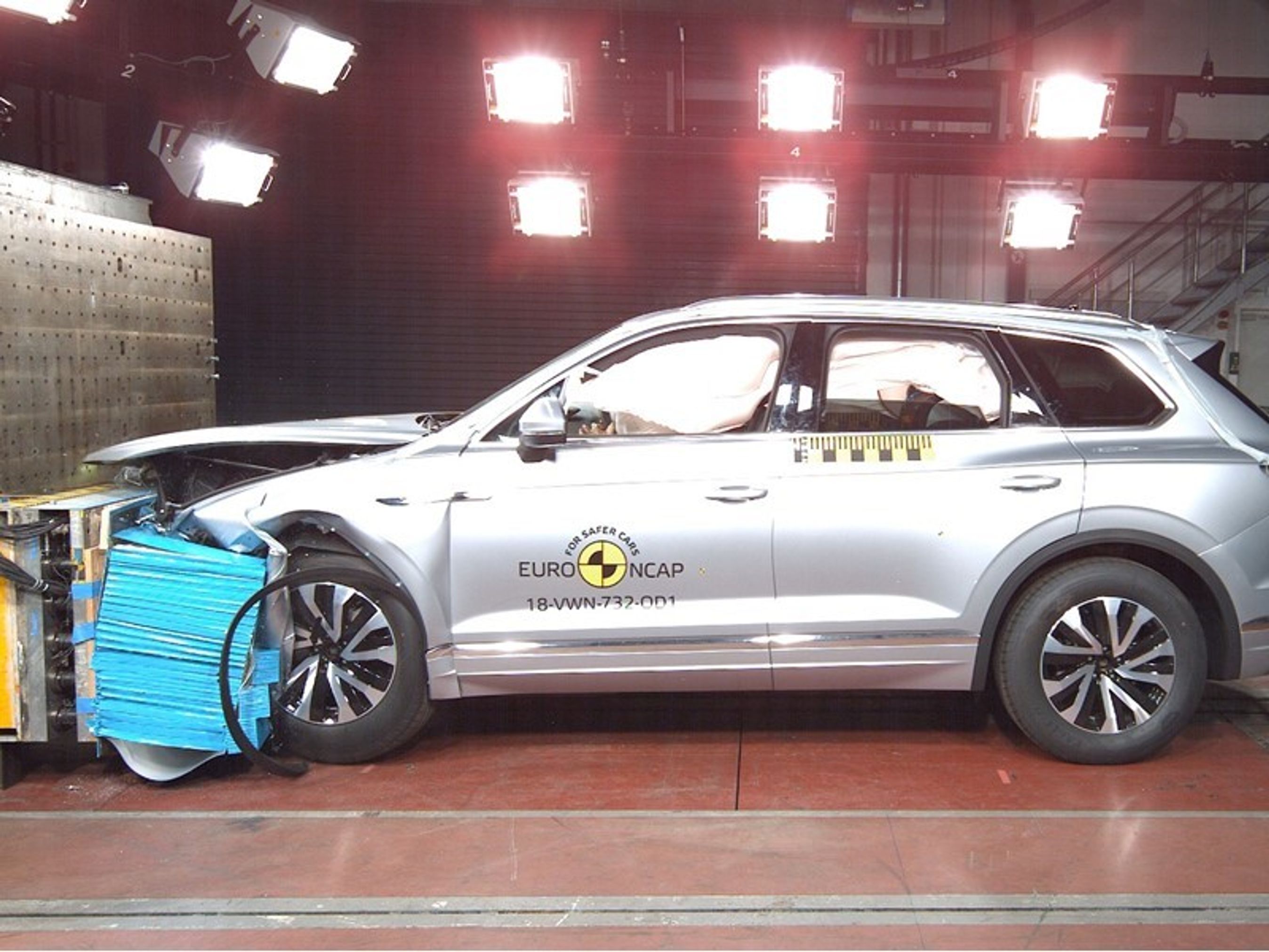 Helt som forventet er der de maksimale fem Euro NCAP-stjerner til den nye VW Touareg.
