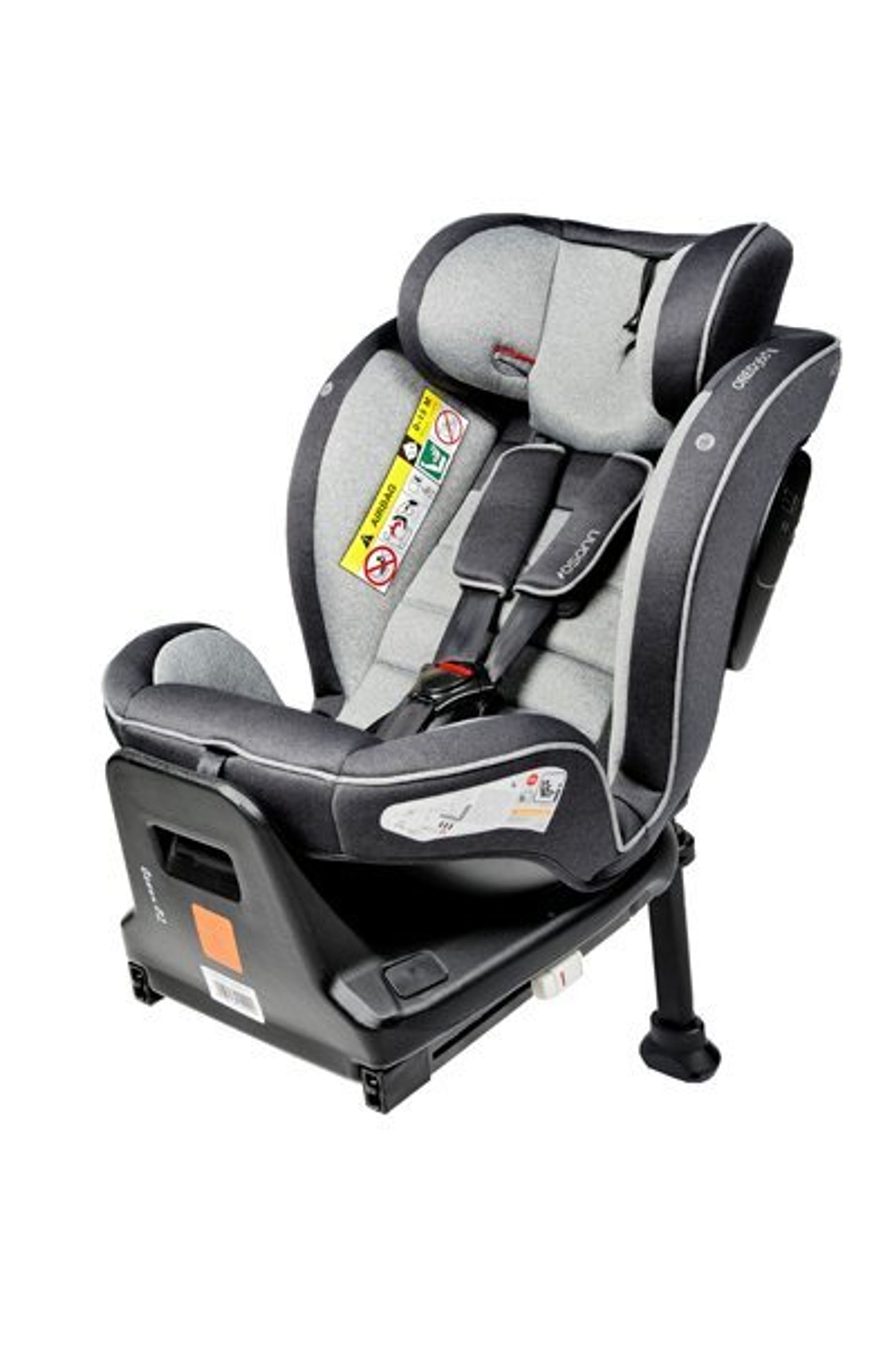 Billede af den testede autostol. 