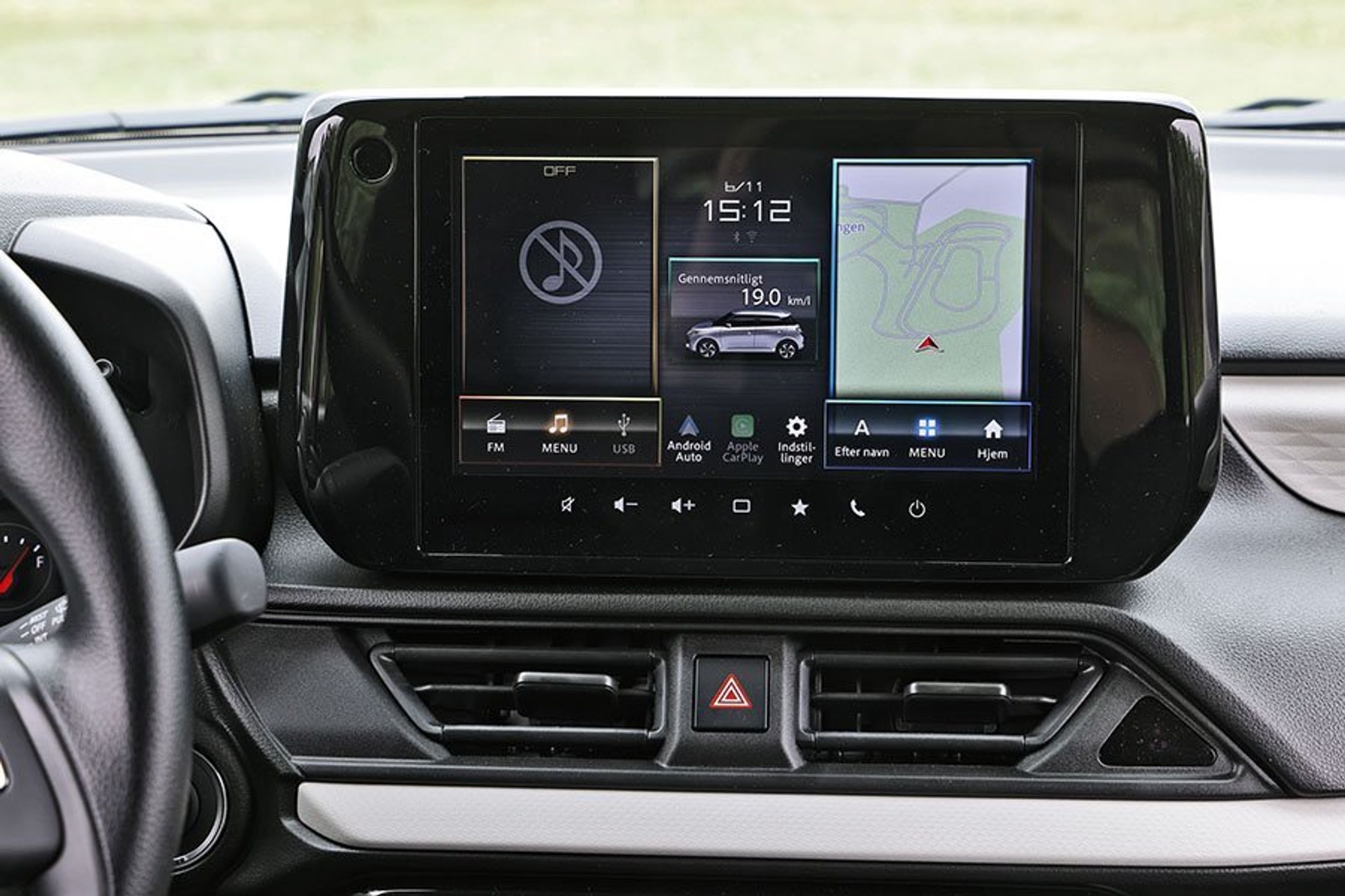 Stor skærm i Suzuki Swift