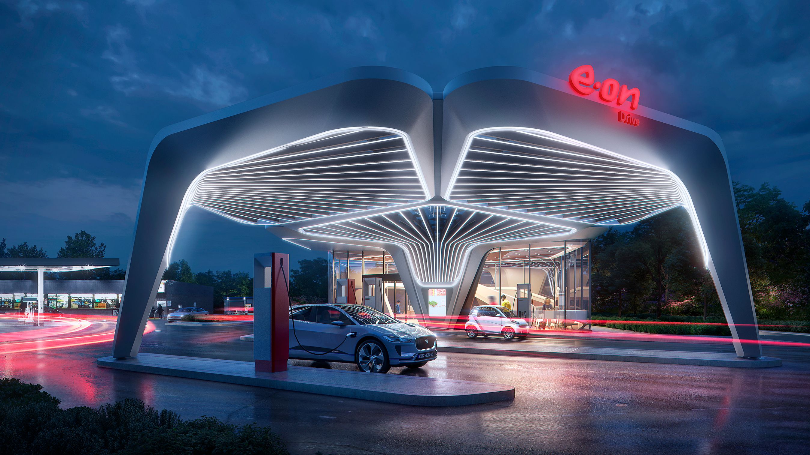 Lynladerstation som nogle af dem kan komme til at se ud.