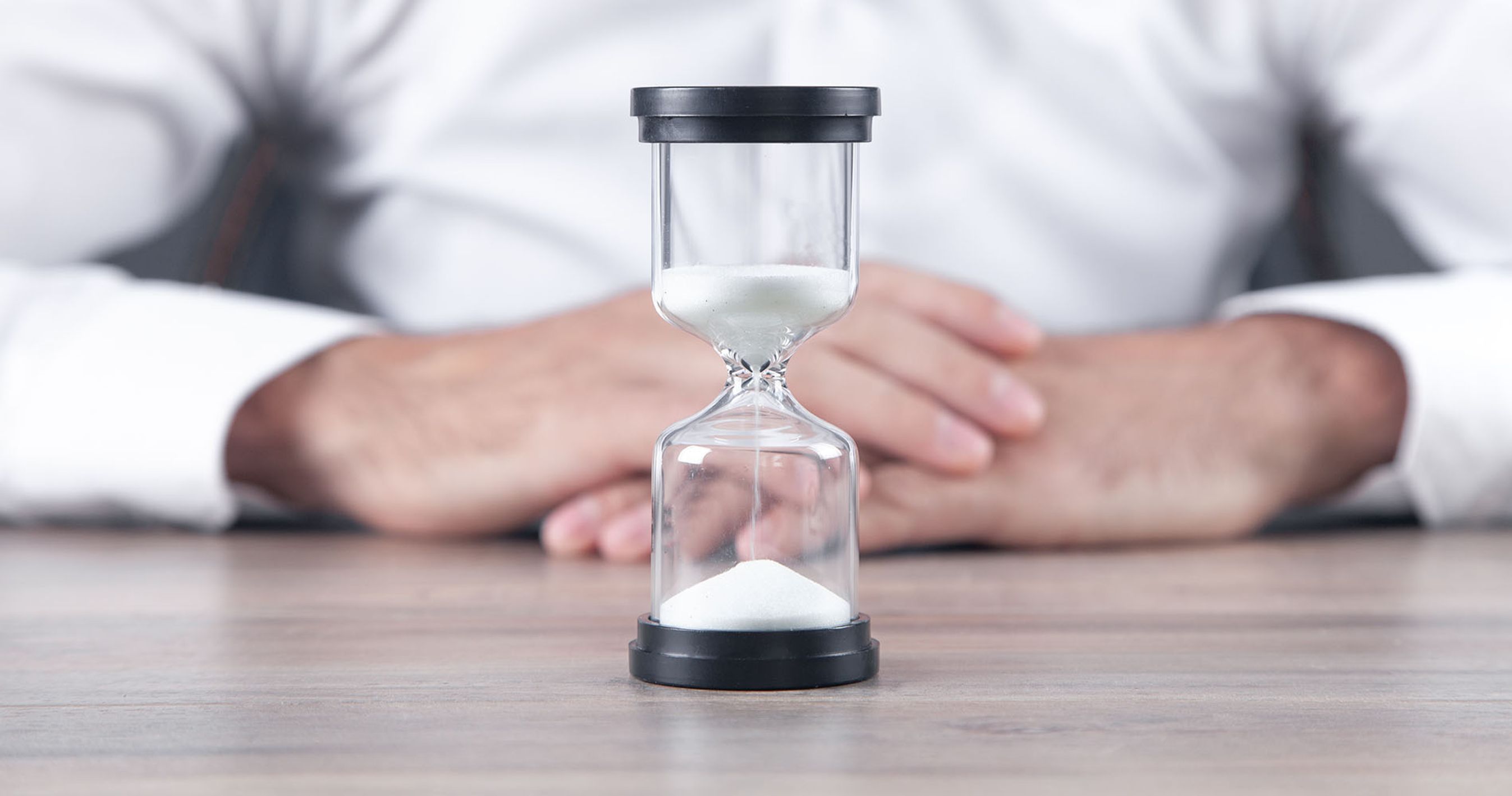 Timeglas er ved at rinde ud