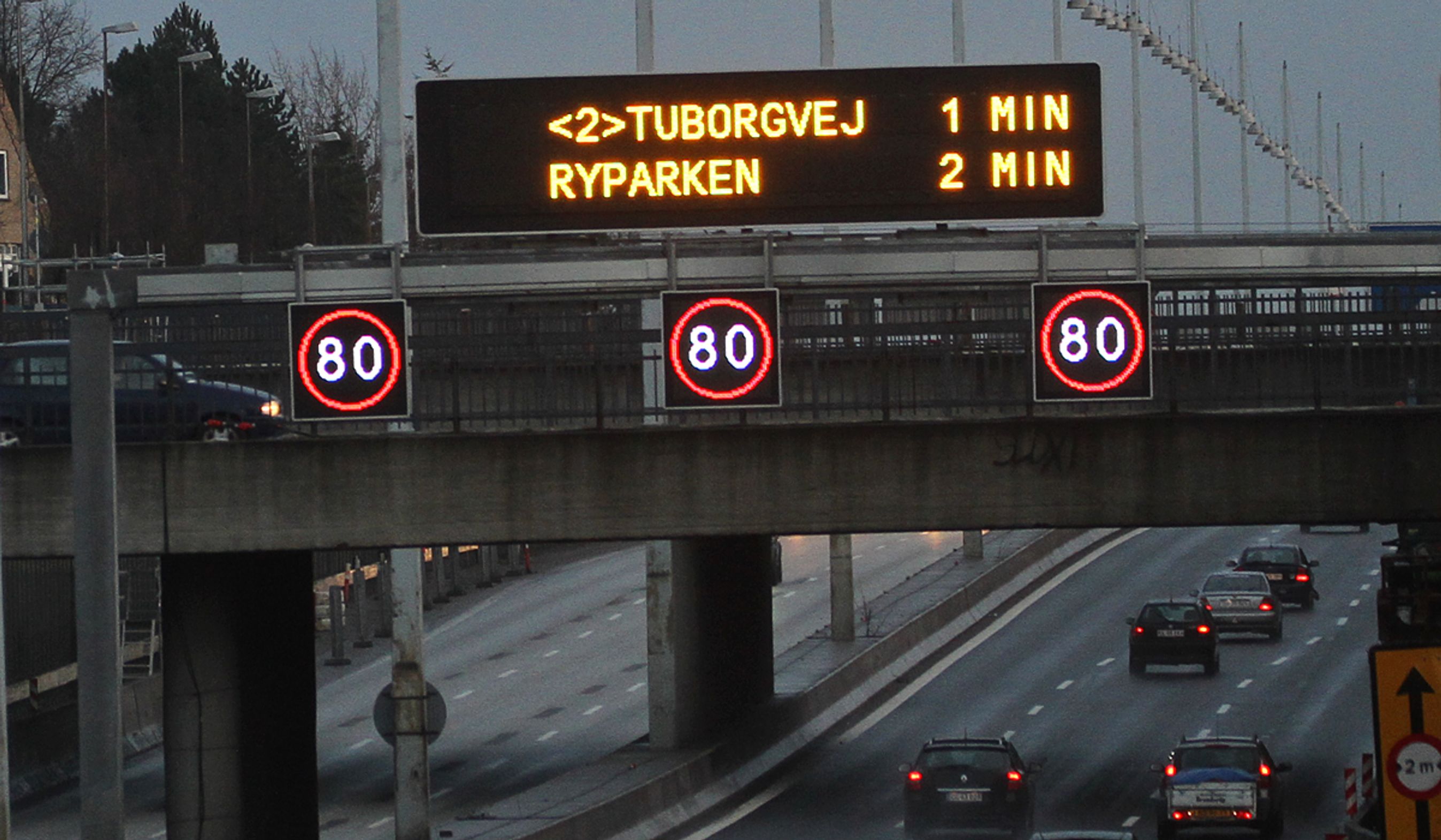 Helsingørmotorvejen har fået ITS-system på også den sydligste strækning, men kun i sydgående retning.