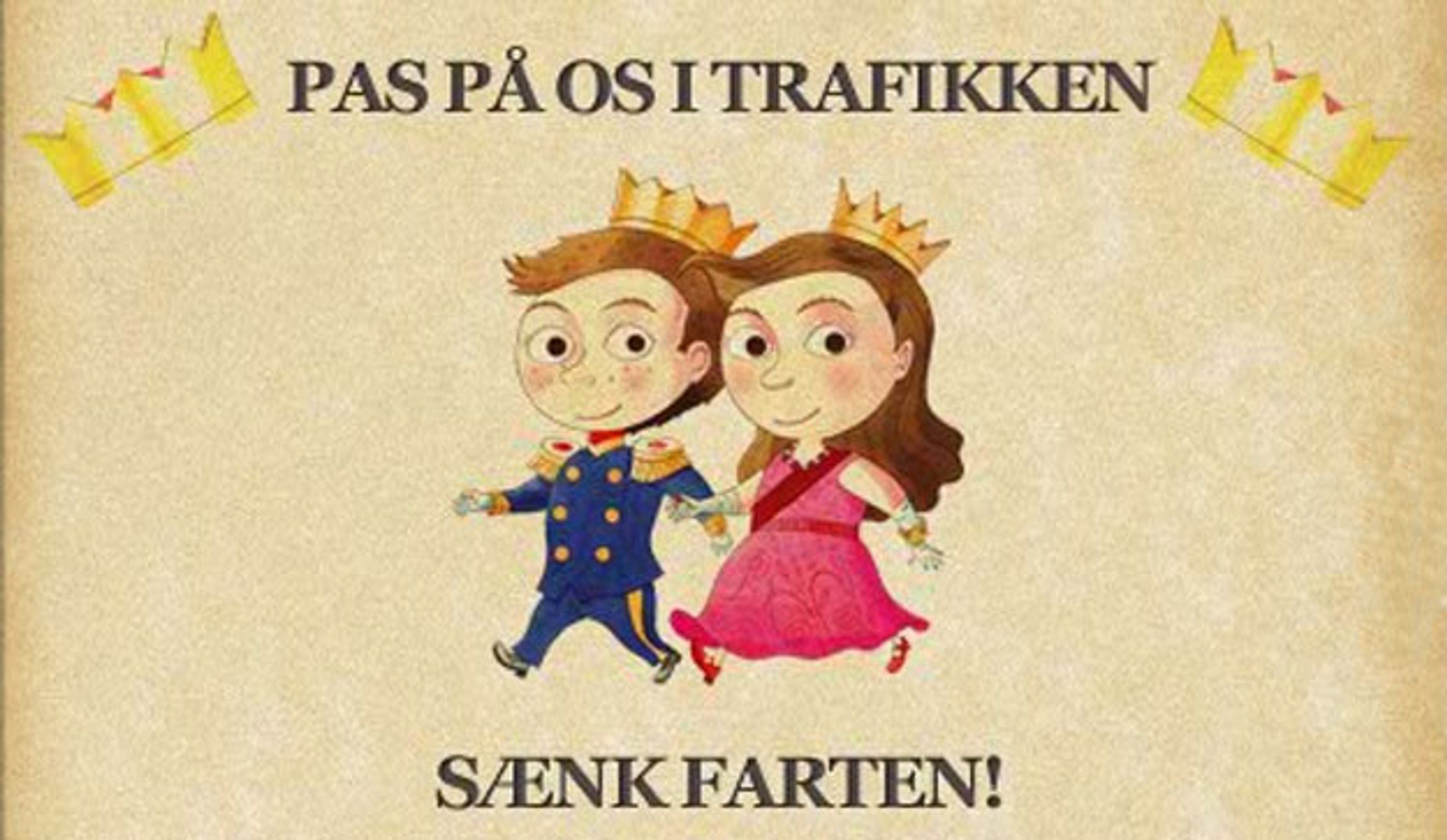 Pas på prinser og prinsesser i trafikken