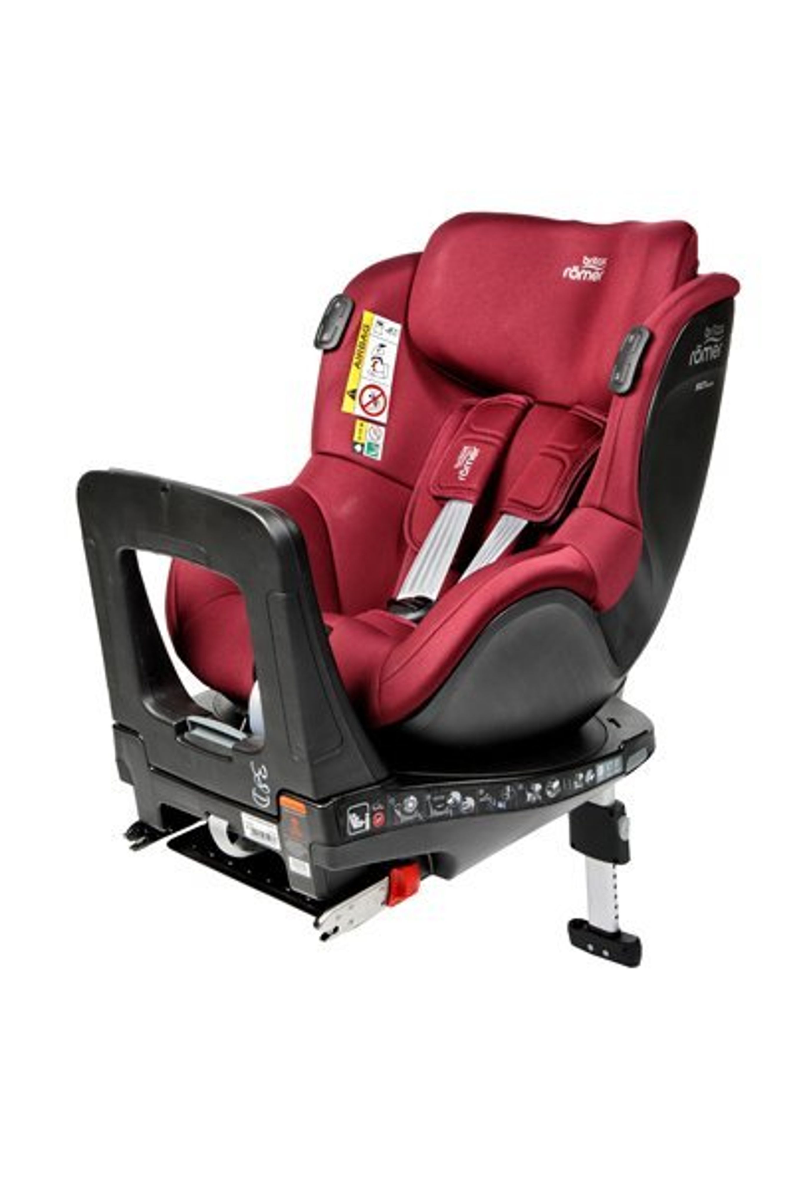 Billede af den testede autostol. 