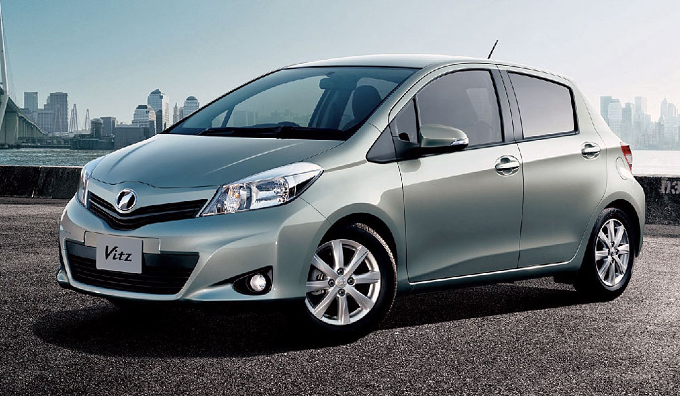 Den japanske Yaris - Vitz - har en lidt anderledes front end konceptbilen i Genève.