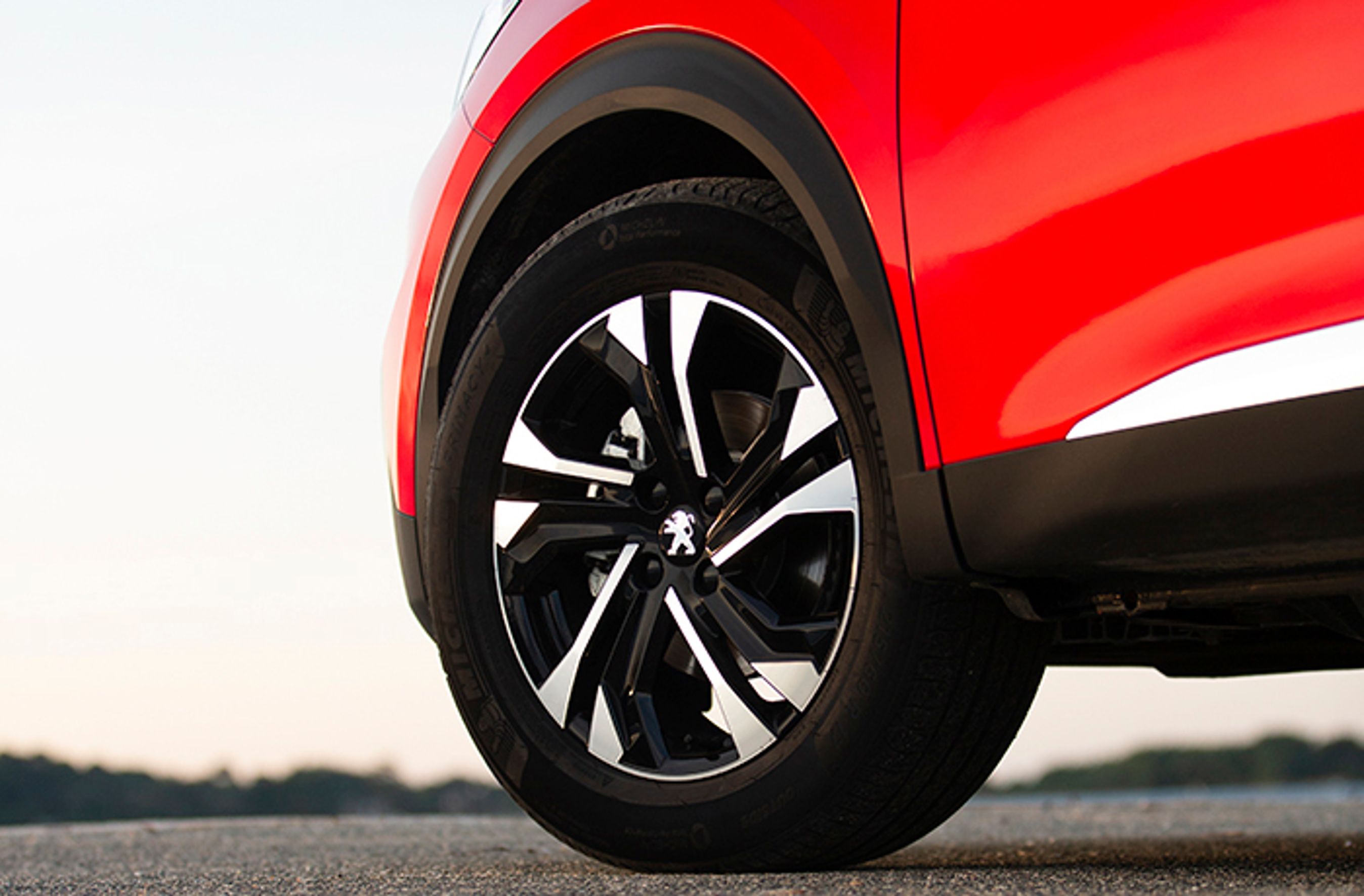 Smarte 17-tommerfælge og robuste skærmkanter af plast er med til at give 2008 et råt udseende.