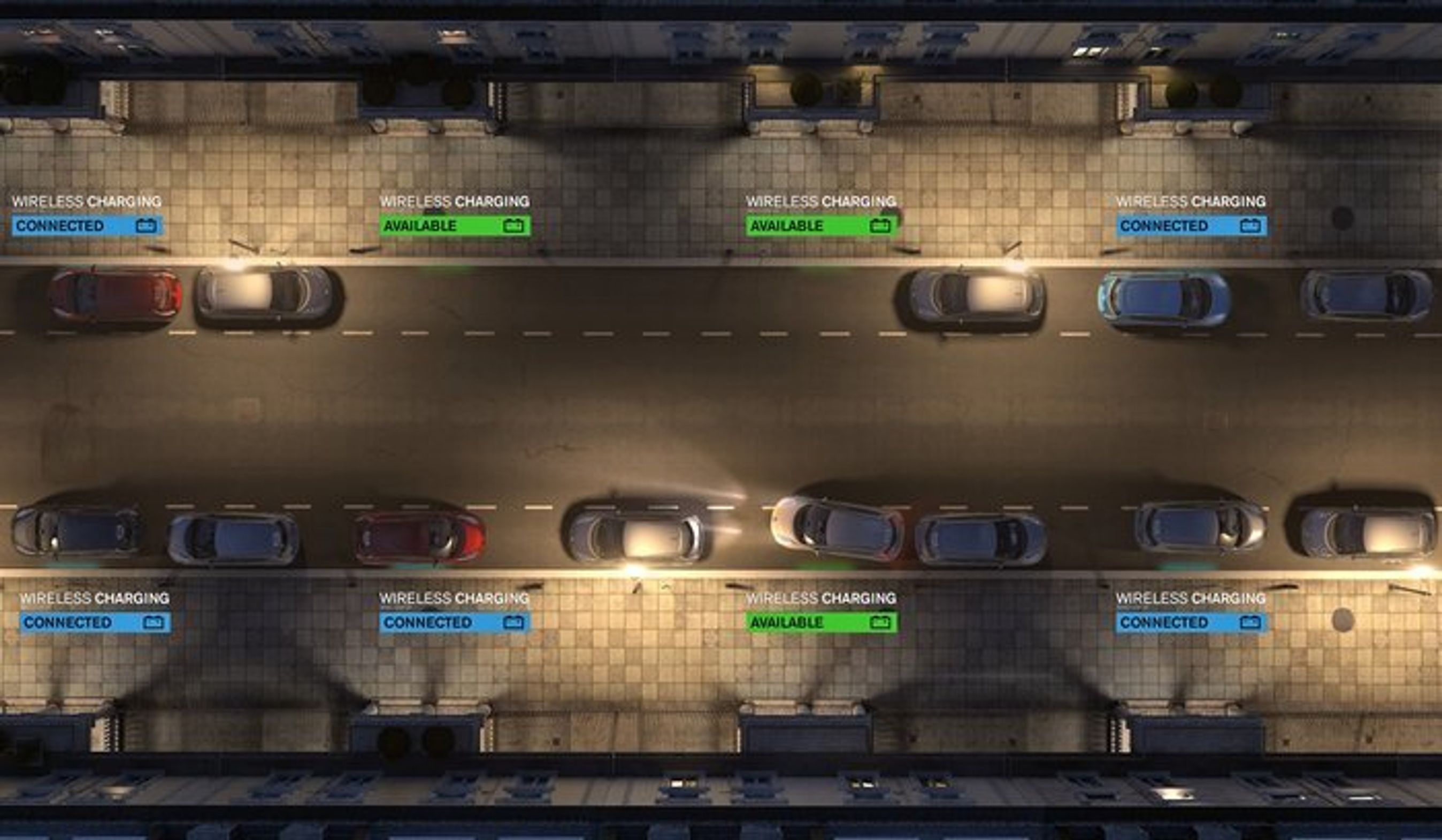 Elbiler, selvkørende biler og induktiv ladning kan blive en smart kombination. Så kan elbilerne selv finde et sted at lade, uden at føreren er ombord.