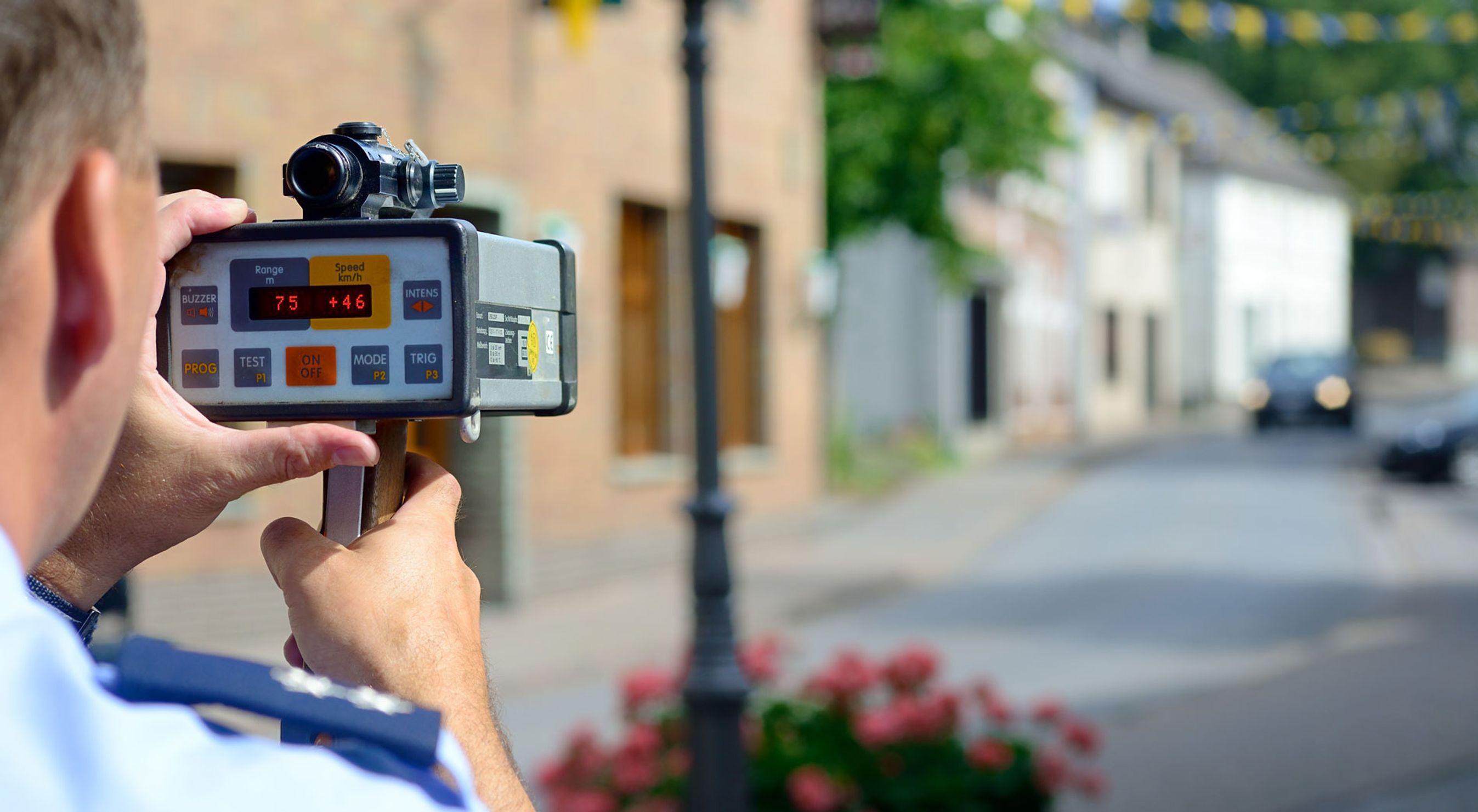 Politiet udfører også fartkontroller i udlandet.