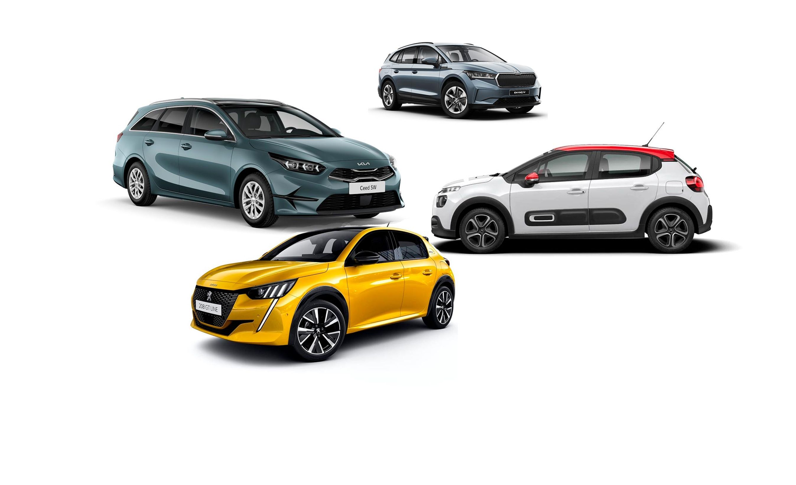 De mest populære bilmodeller i første halvdel af 2022.