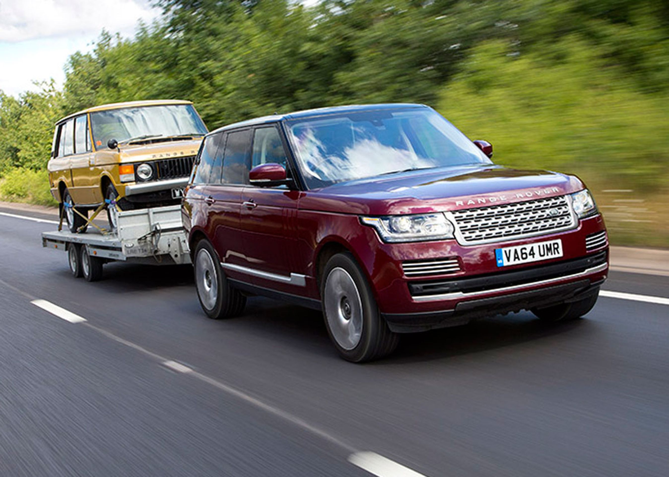 Ejere af Land Rovers og Range Rovers trækker oftere stort læs end de felste andre, så mærket arbejder på, at gøre påhængsvognen usynlig. Foto: Jaguar-Land Rover