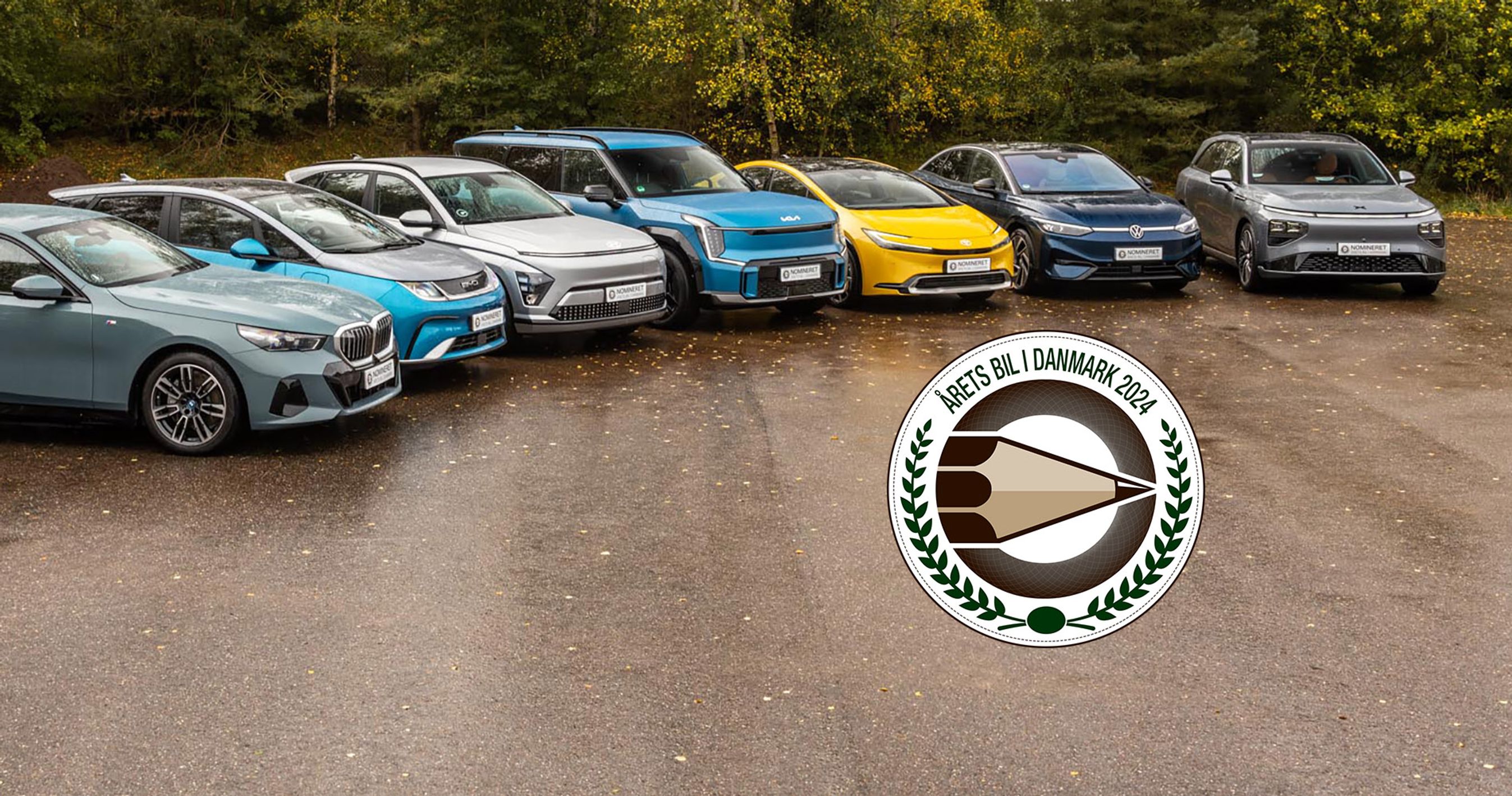 Her ses de syv finalister til Årets Bil i Danmark 2024