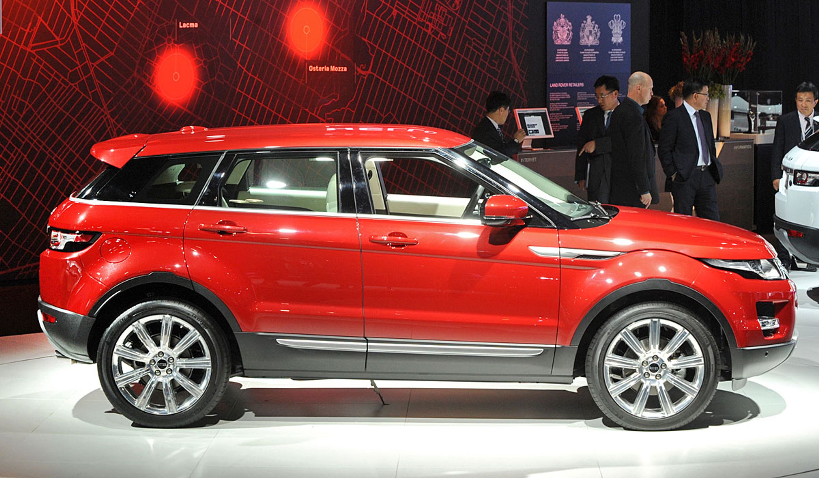 Range Rover Evoque ser sådan ud med fem døre.