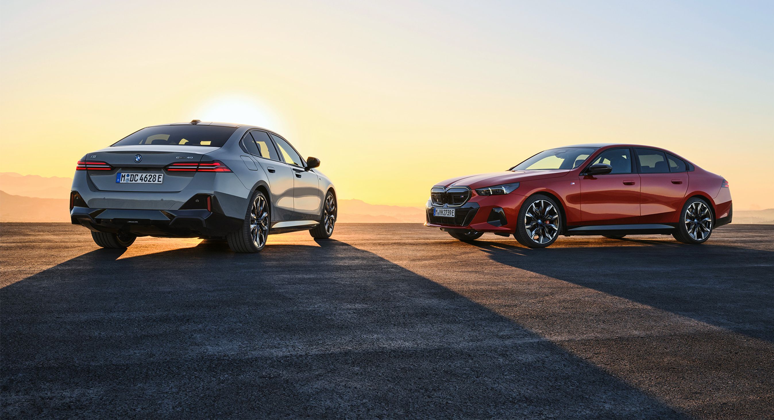 BMW 5-serie bagfra og forfra