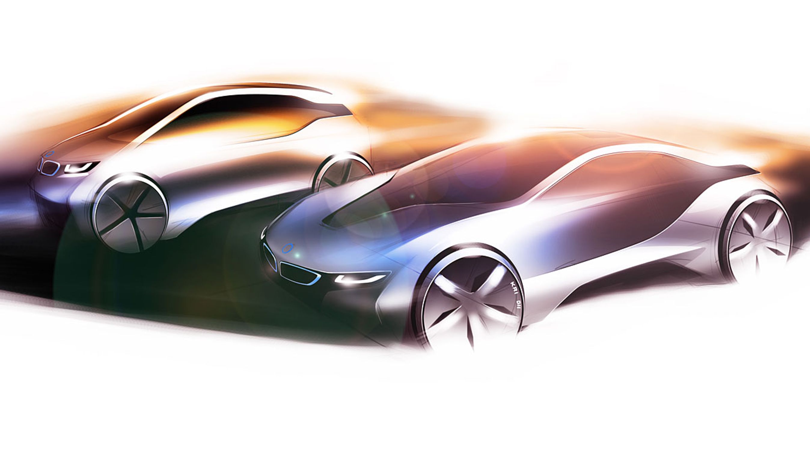 BMW i's to første modeller: i3 og i8.