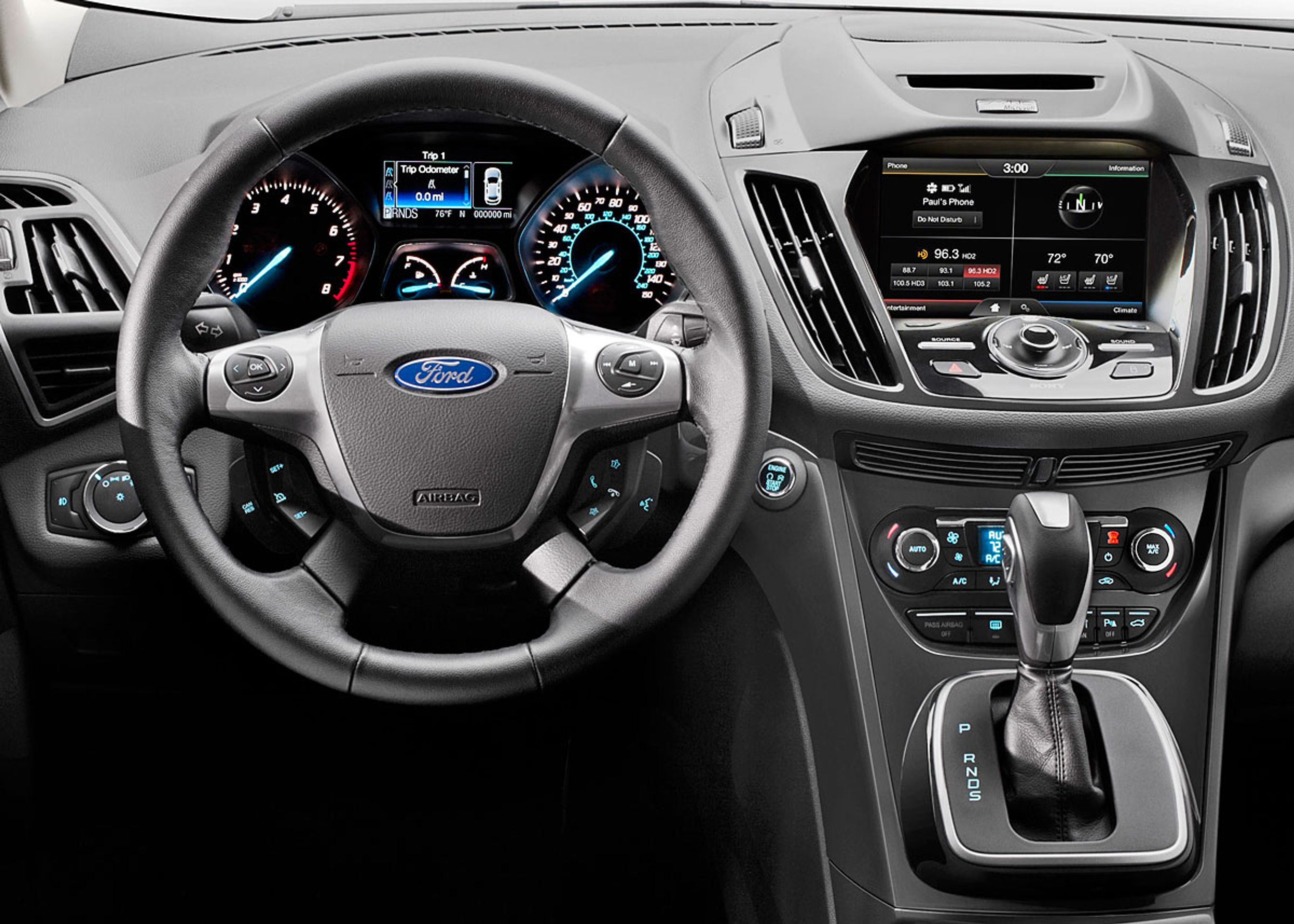 Kabinen virker velkendt for en nuværende Kuga-ejer.