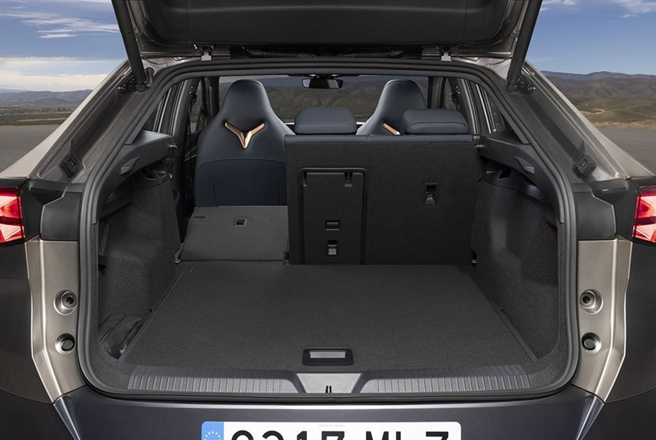 Bagagerum i en Cupra Tavascan