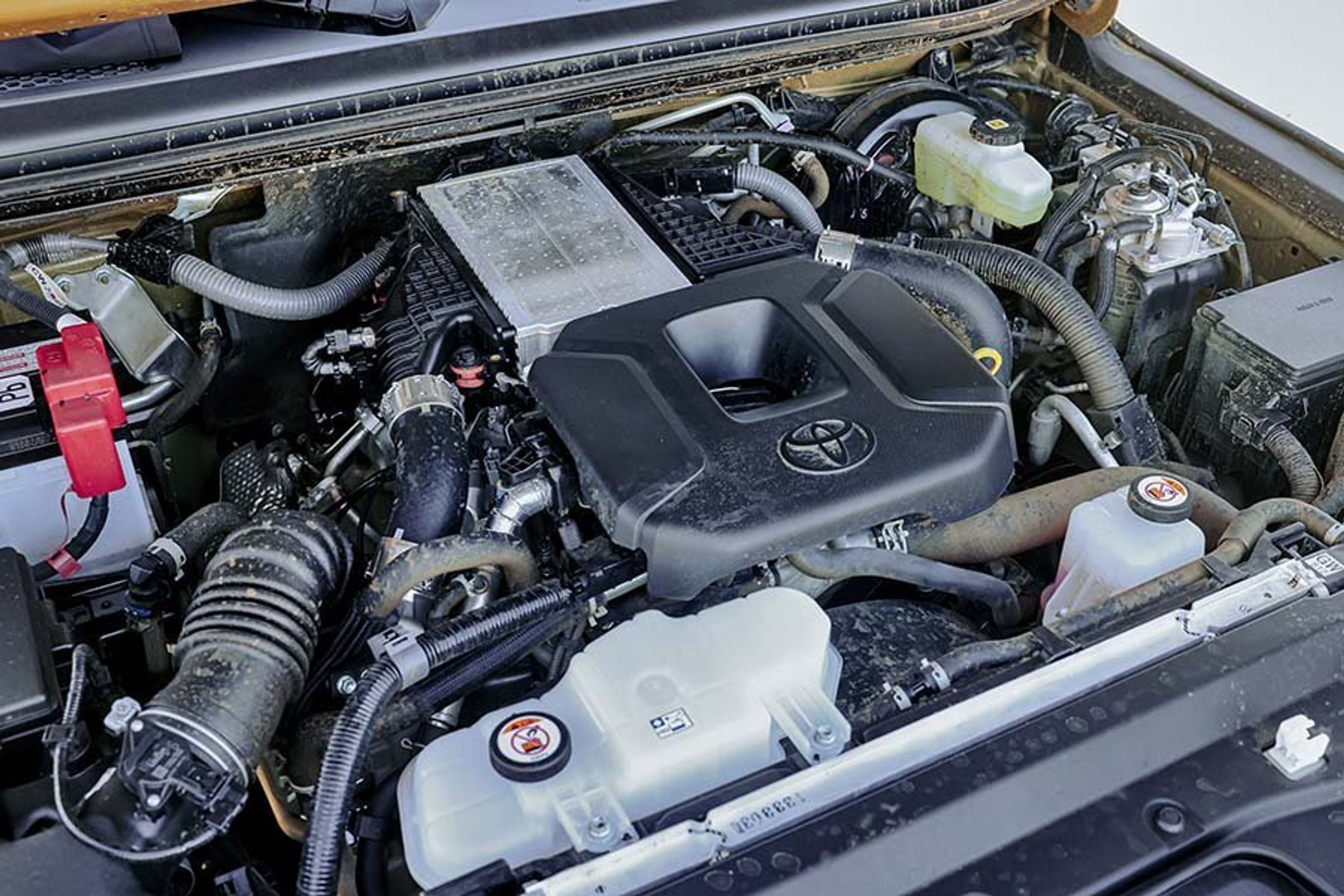 Motoren i en Toyota Land Cruiser