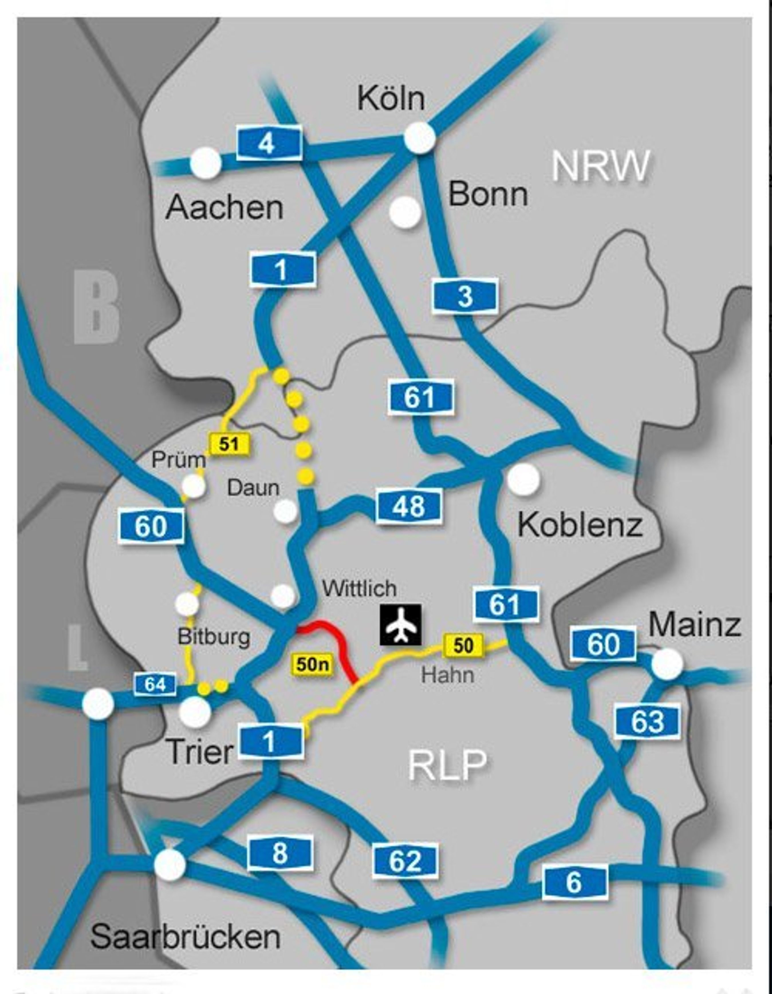 Broens placering på kort.