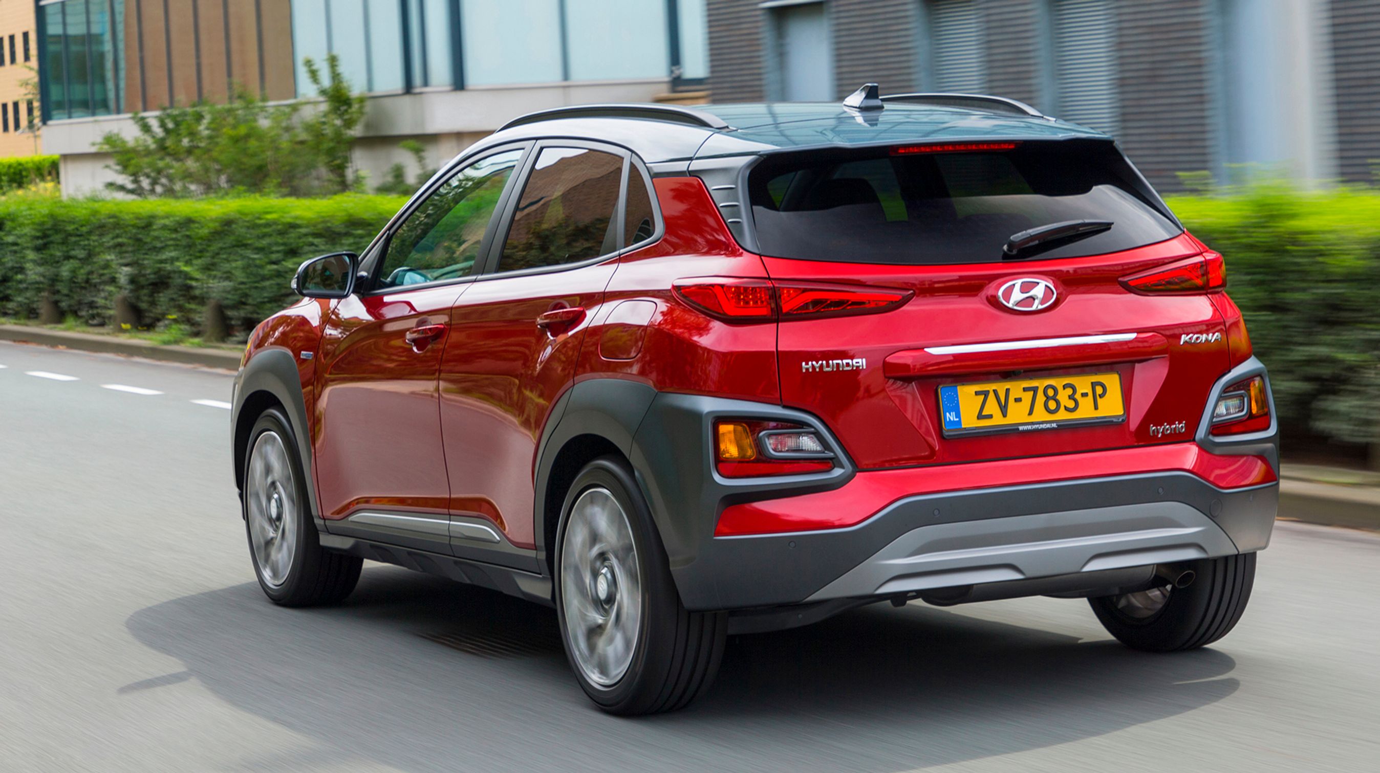 Hyundai Kona Hybrid bagfra