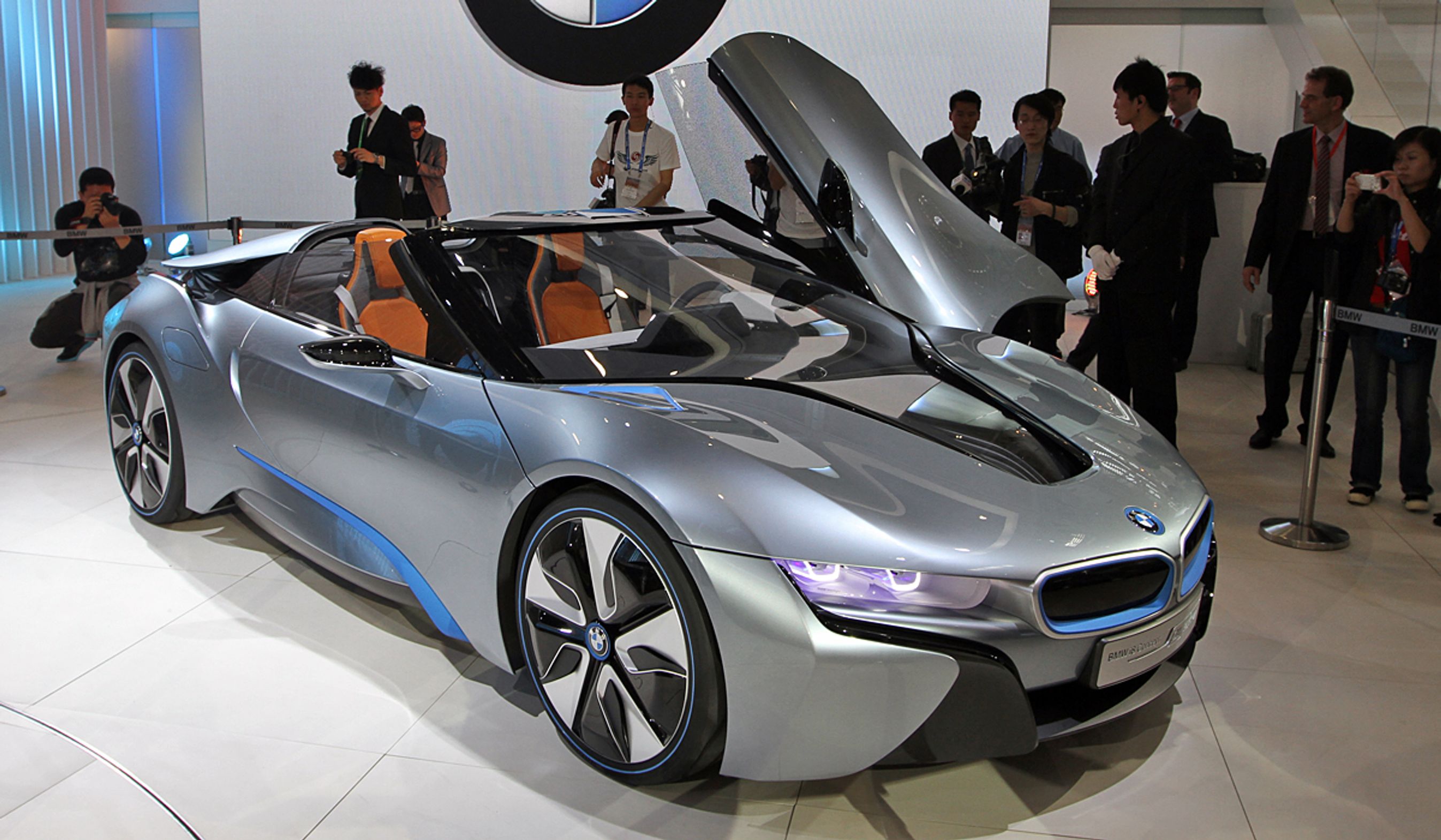 BMW i8 Spyder har verdenspremiere i Kina.
