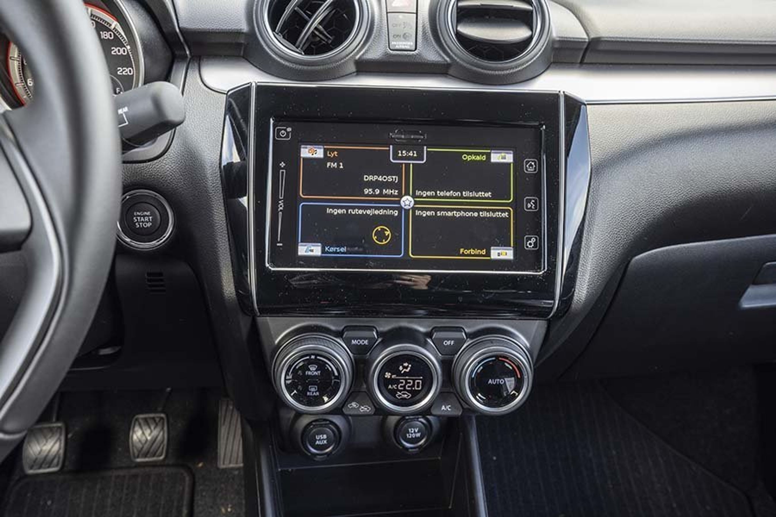 7”-skærm er standard