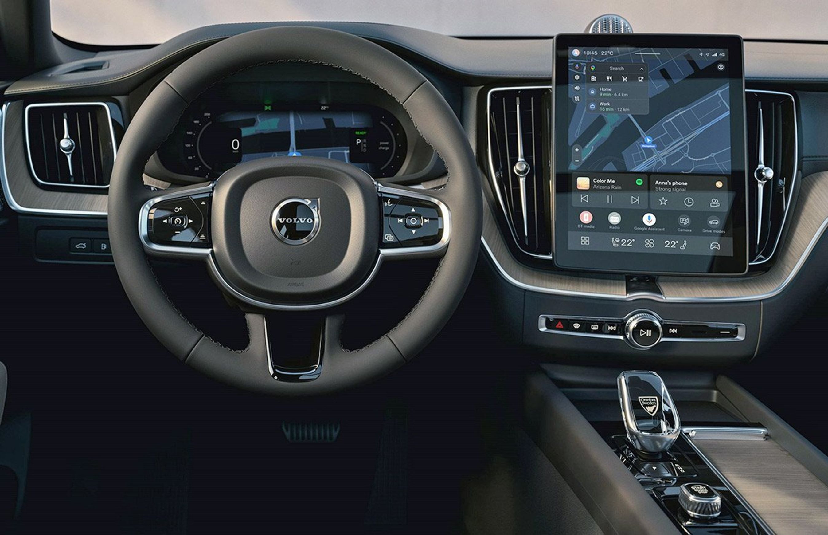 Førerpladsen i Volvo XC60.