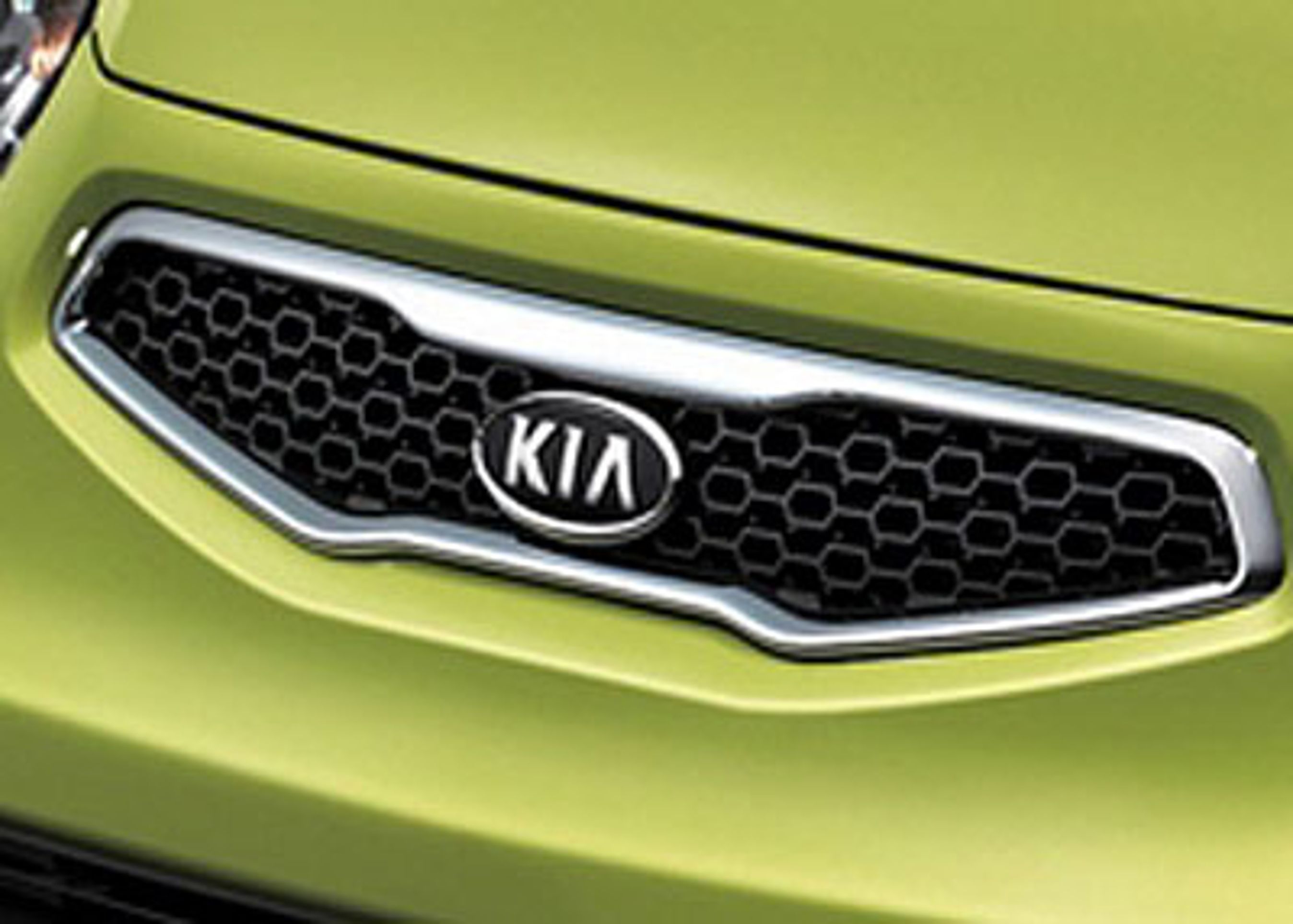 Picantos grill er i Kia nye "tigermunds"design.