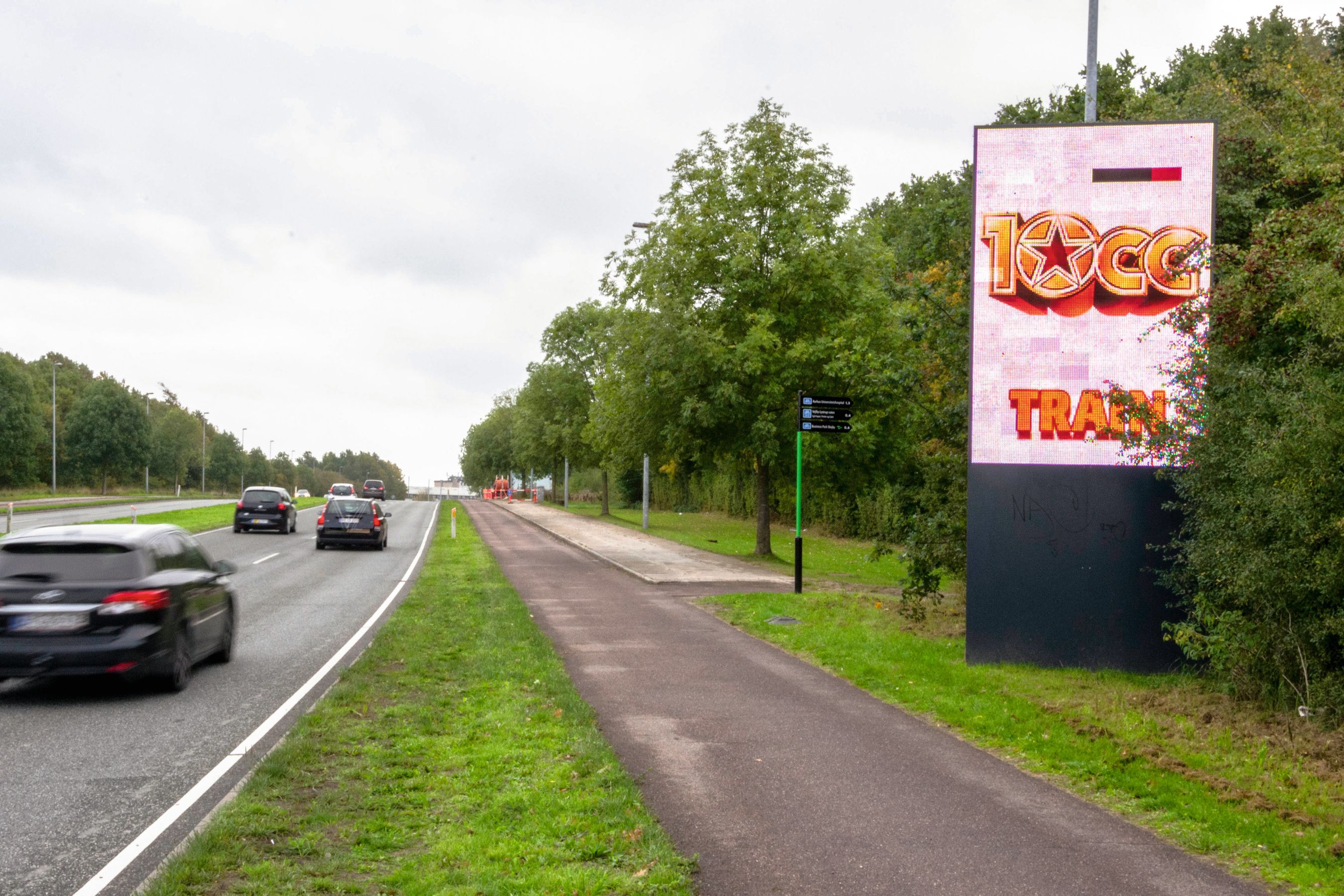 Lysende skilte er dårligt for trafiksikkerheden