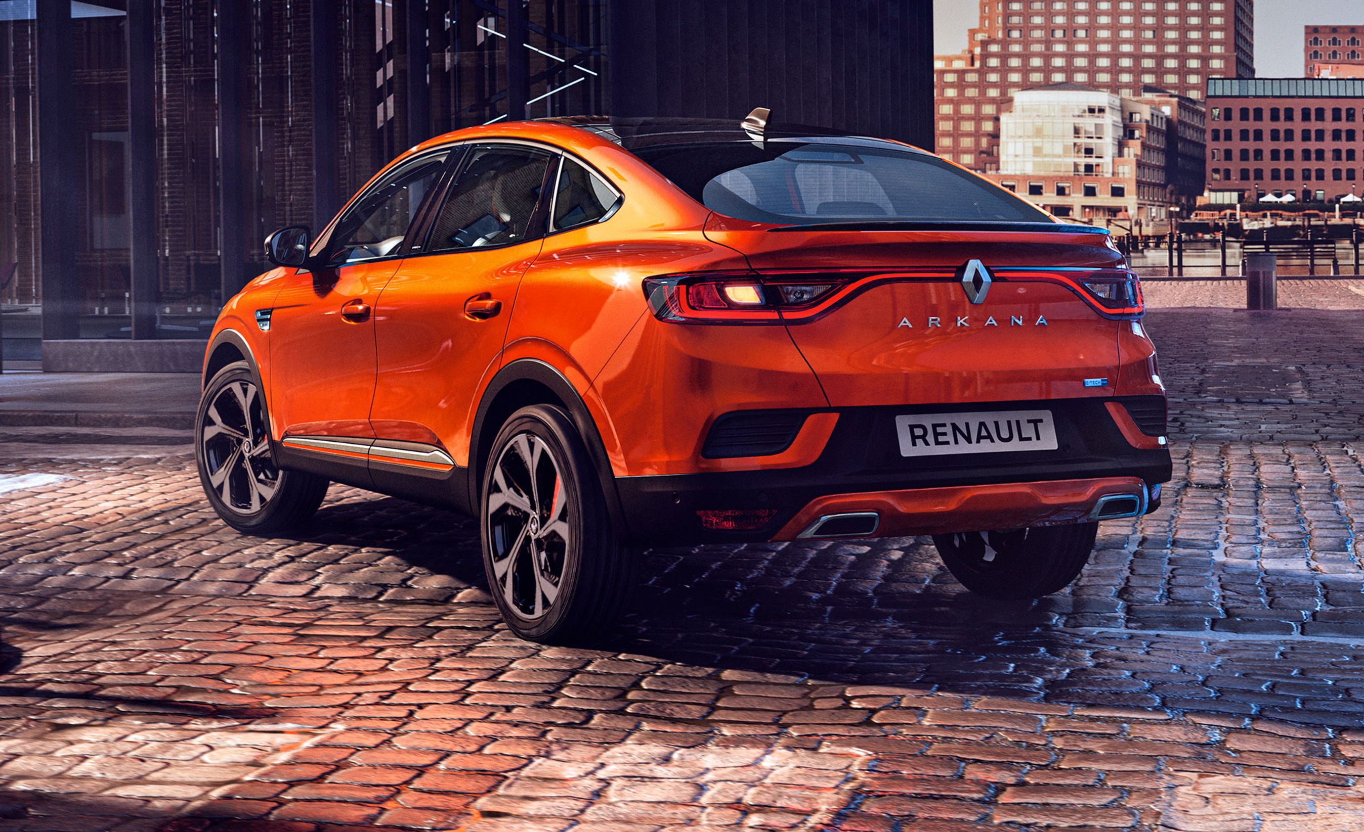 Renault Arkana er en SUV/crossover med skråt bagparti. Udelukkende for designets skyld.