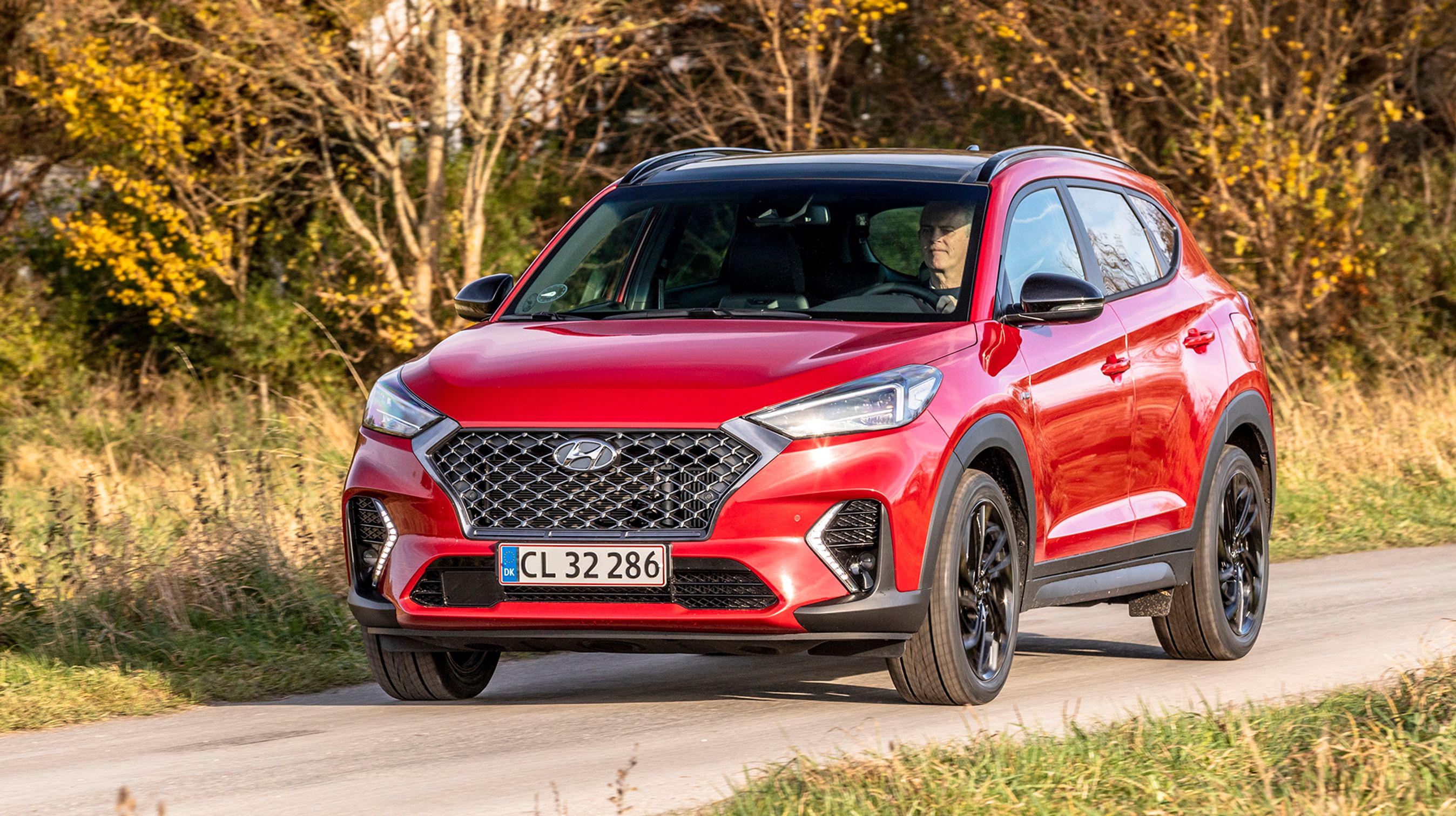 Hyundai Tucson set forfra