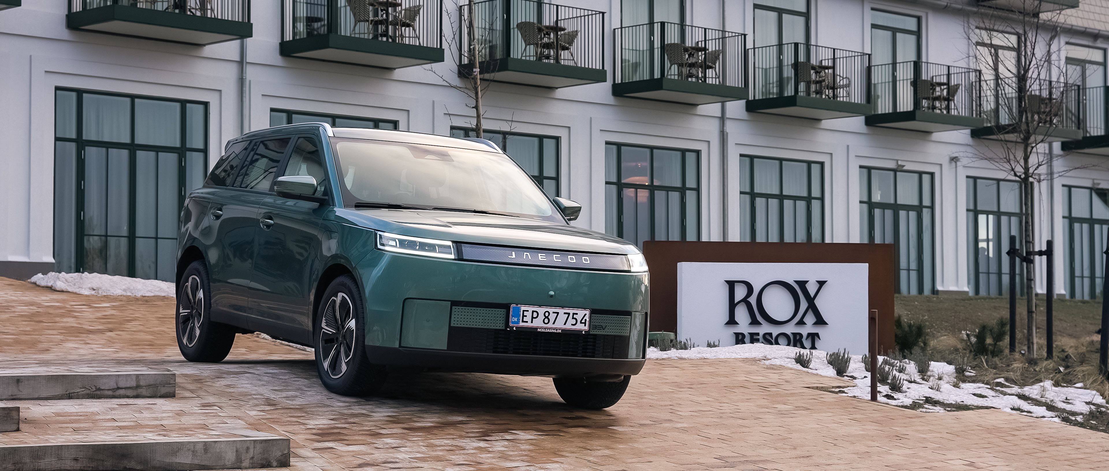 Jaecoo J5 EV set forfra