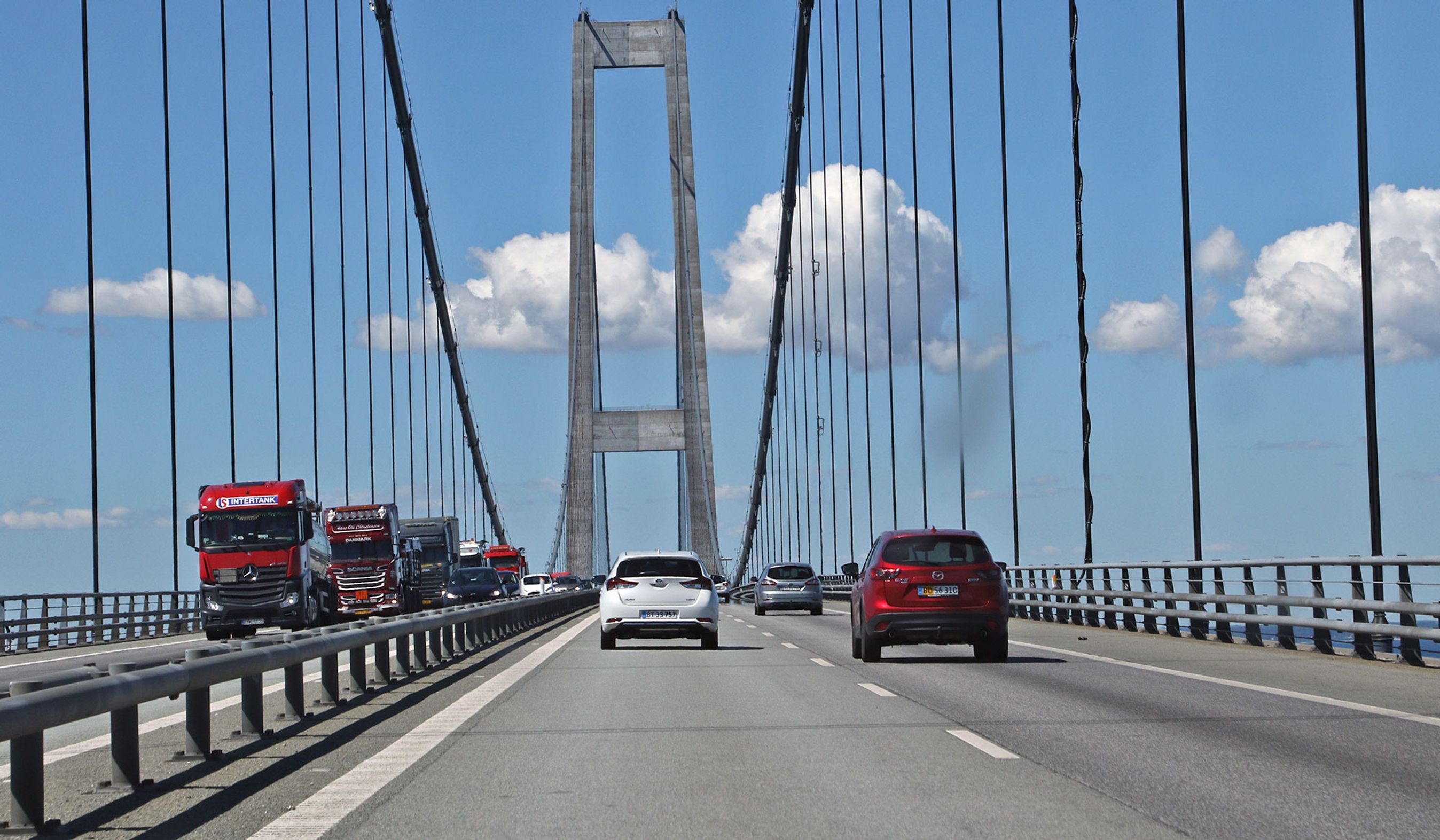 Der kommer automatisk fartkontrol på Storebæltsbroen. 